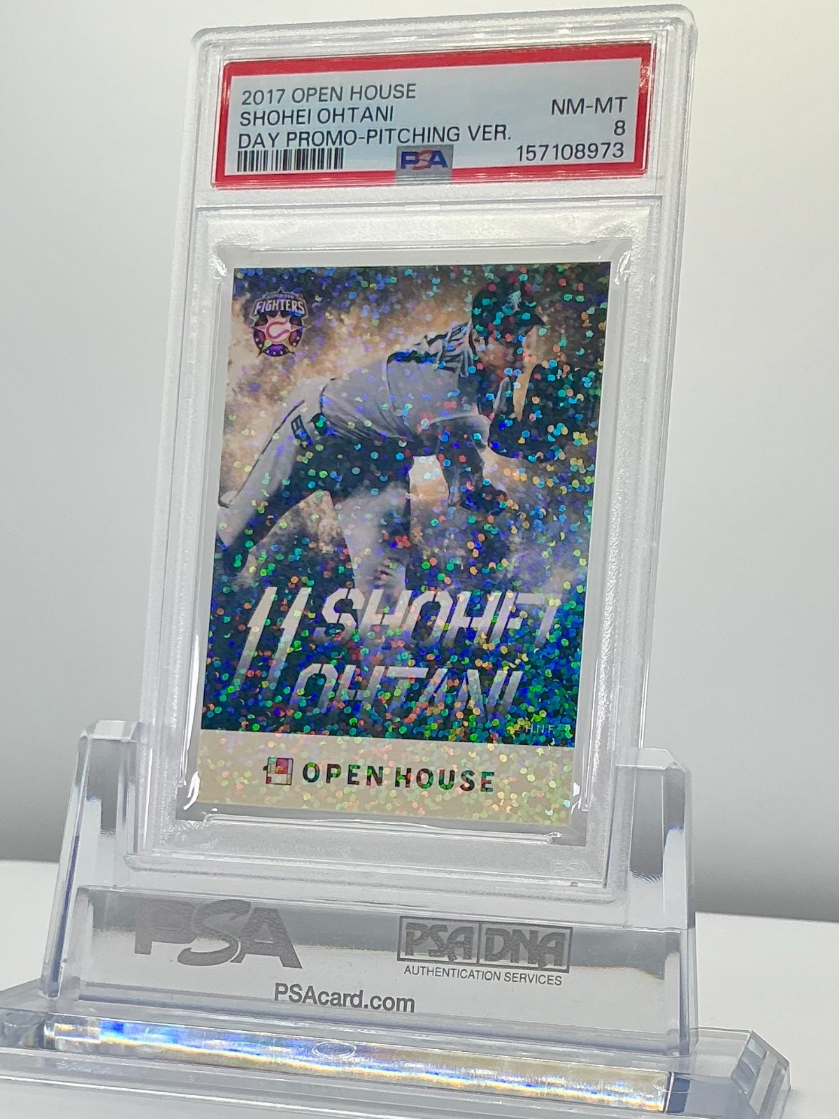 SHOHEI OHTANI 2017OPEN HOUSE DAY PROMO-PITCHING VERSION #PSA8!POP4!(RC)