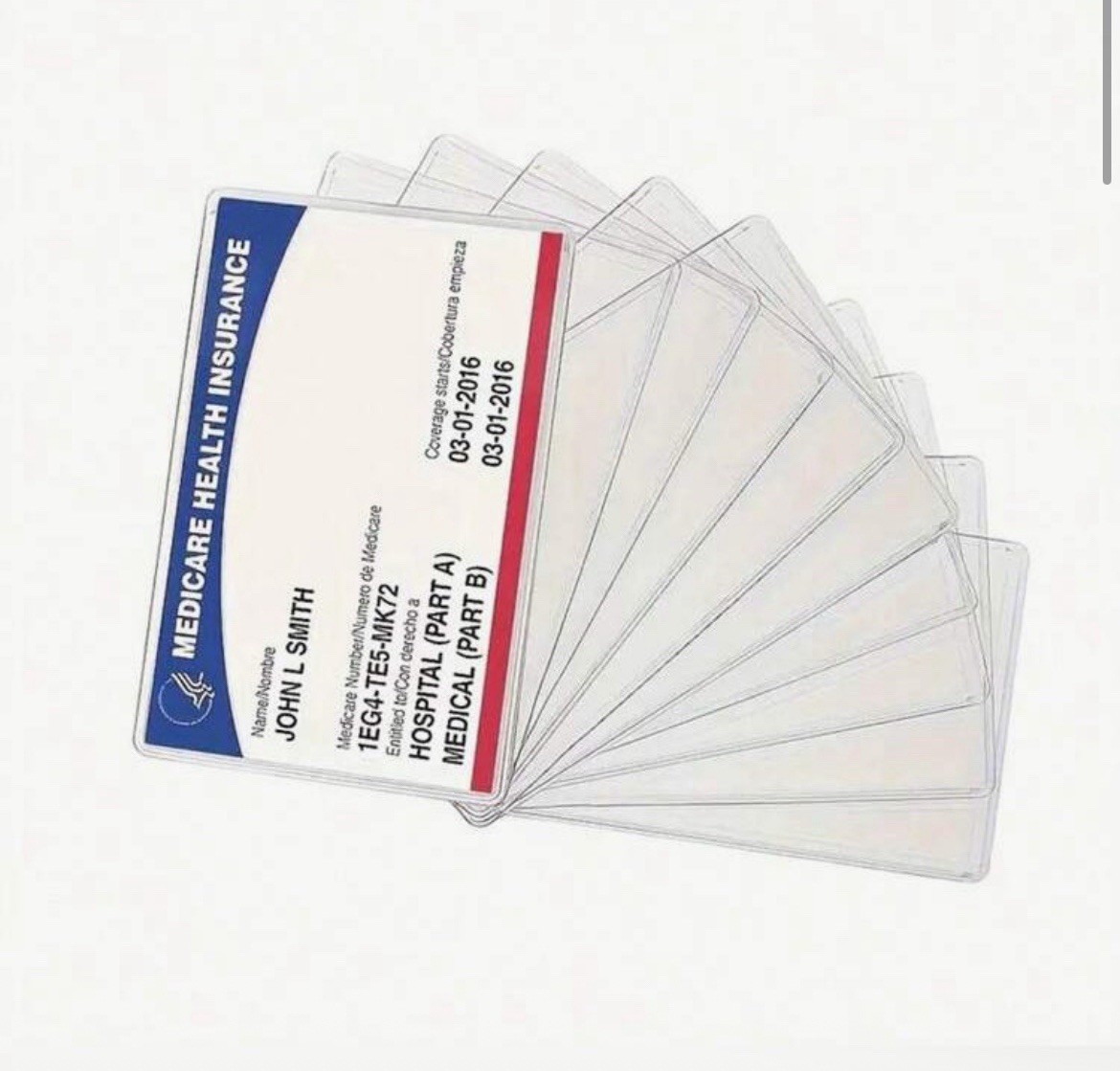 10pcs Waterproof Transparent Card Sleeves