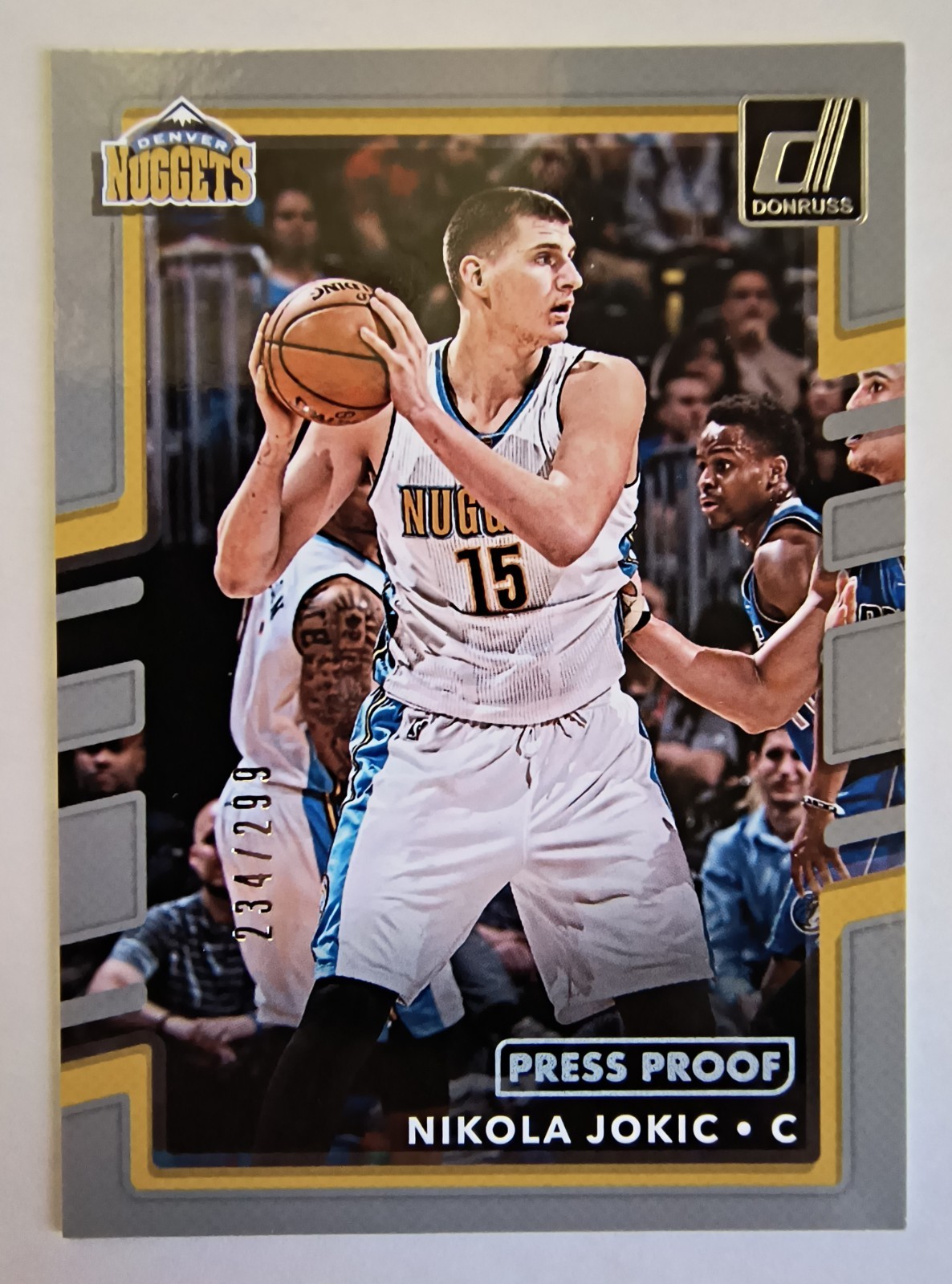 NIKOLA JOKIC Press Proof Parallel Card #234/299 2017-18 Panini Donruss