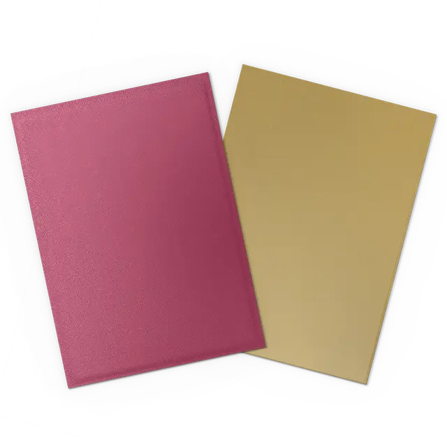 Dragon Shield Matte Dual Sleeves – Pomegranate & Gold (100-Pack)