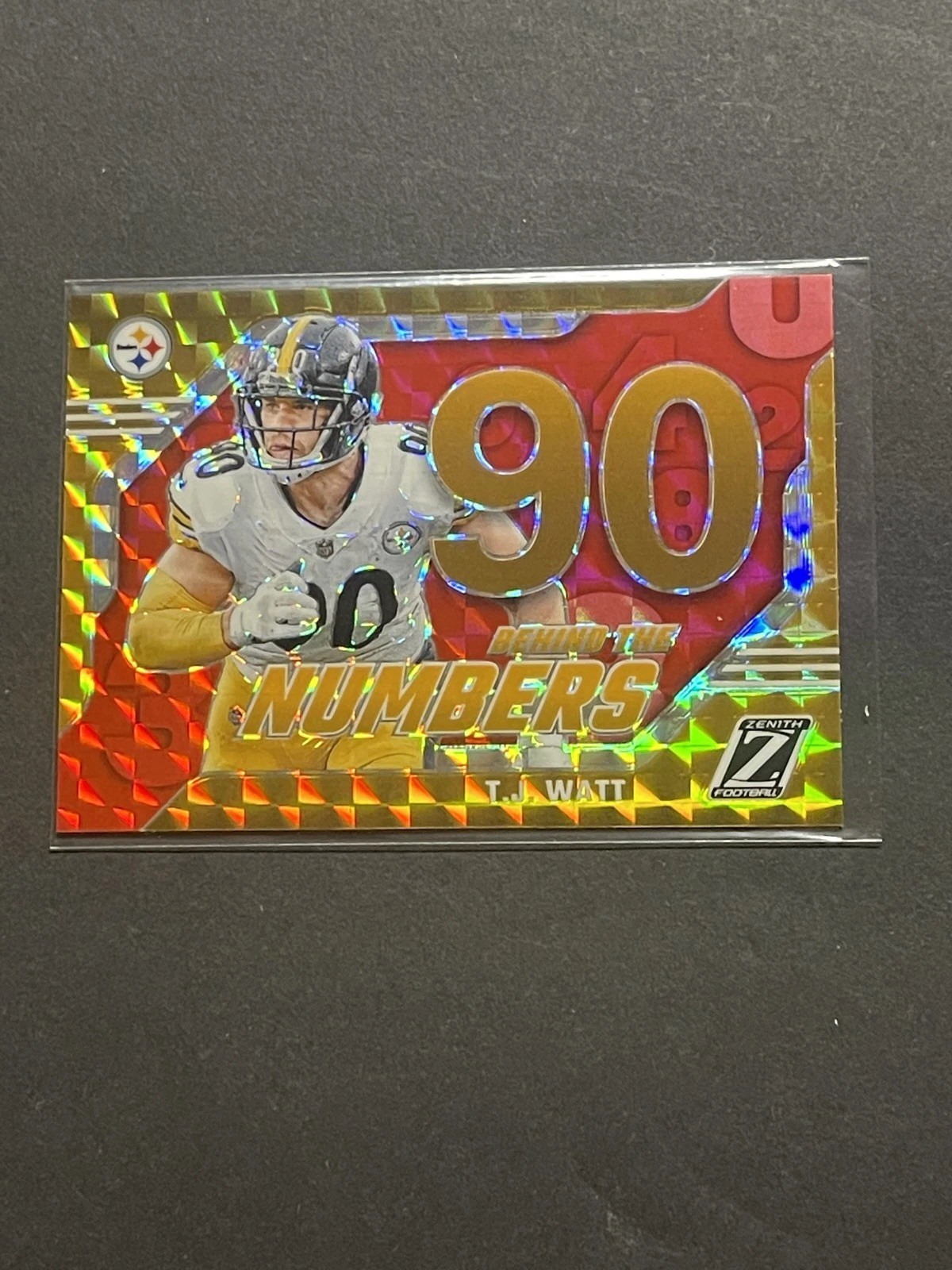2023 Panini Zenith – Behind the Numbers T.J. Watt #27 Red