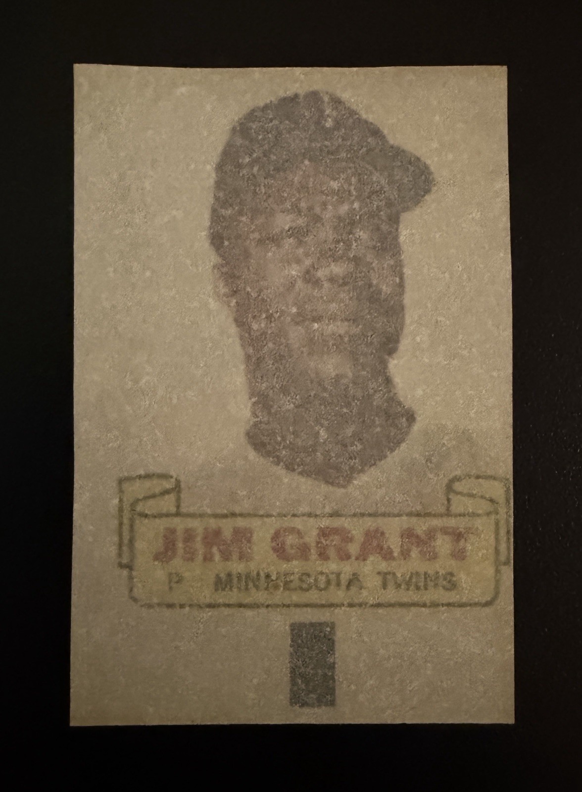 1966 Topps Rub Offs #36 Jim Grant – Minnesota Twins