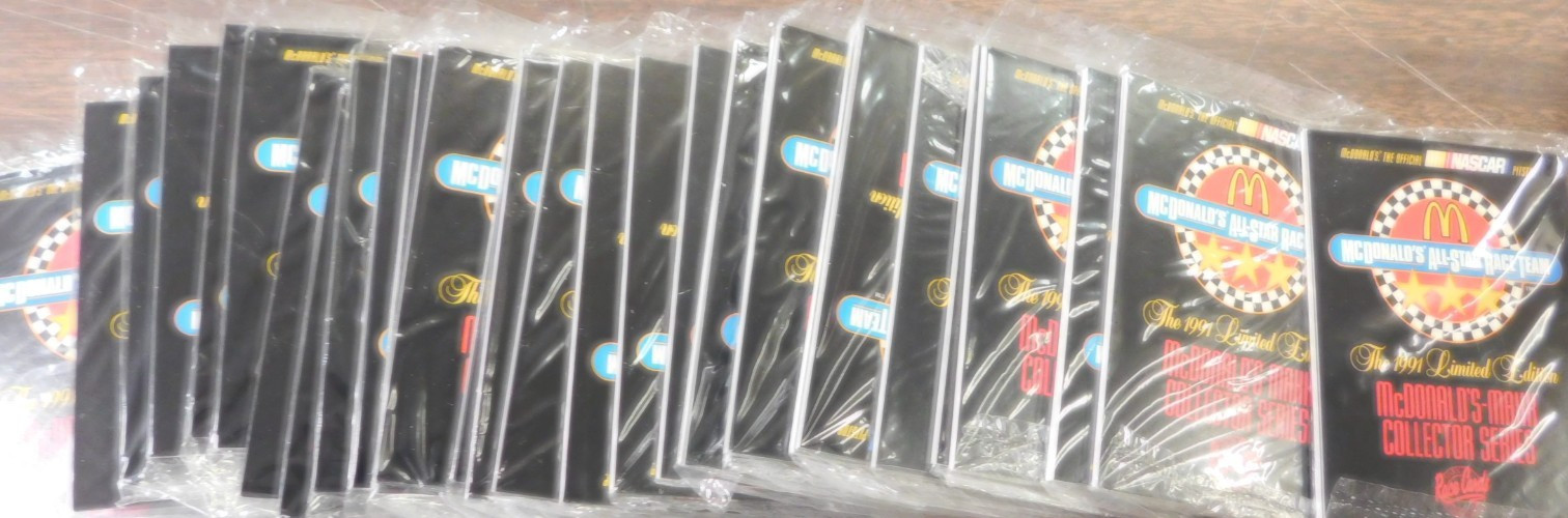 NASCAR 1991 Maxx Race Cards McDonalds All Star Race TeamSet 30 Sealed Packs-1-30