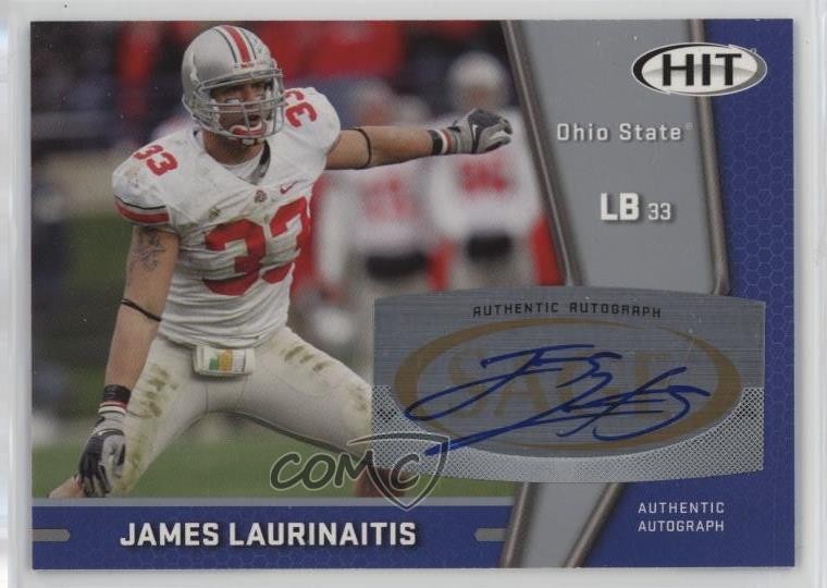 2009 SAGE Hit Silver James Laurinaitis #A33 Rookie Auto RC 00jz