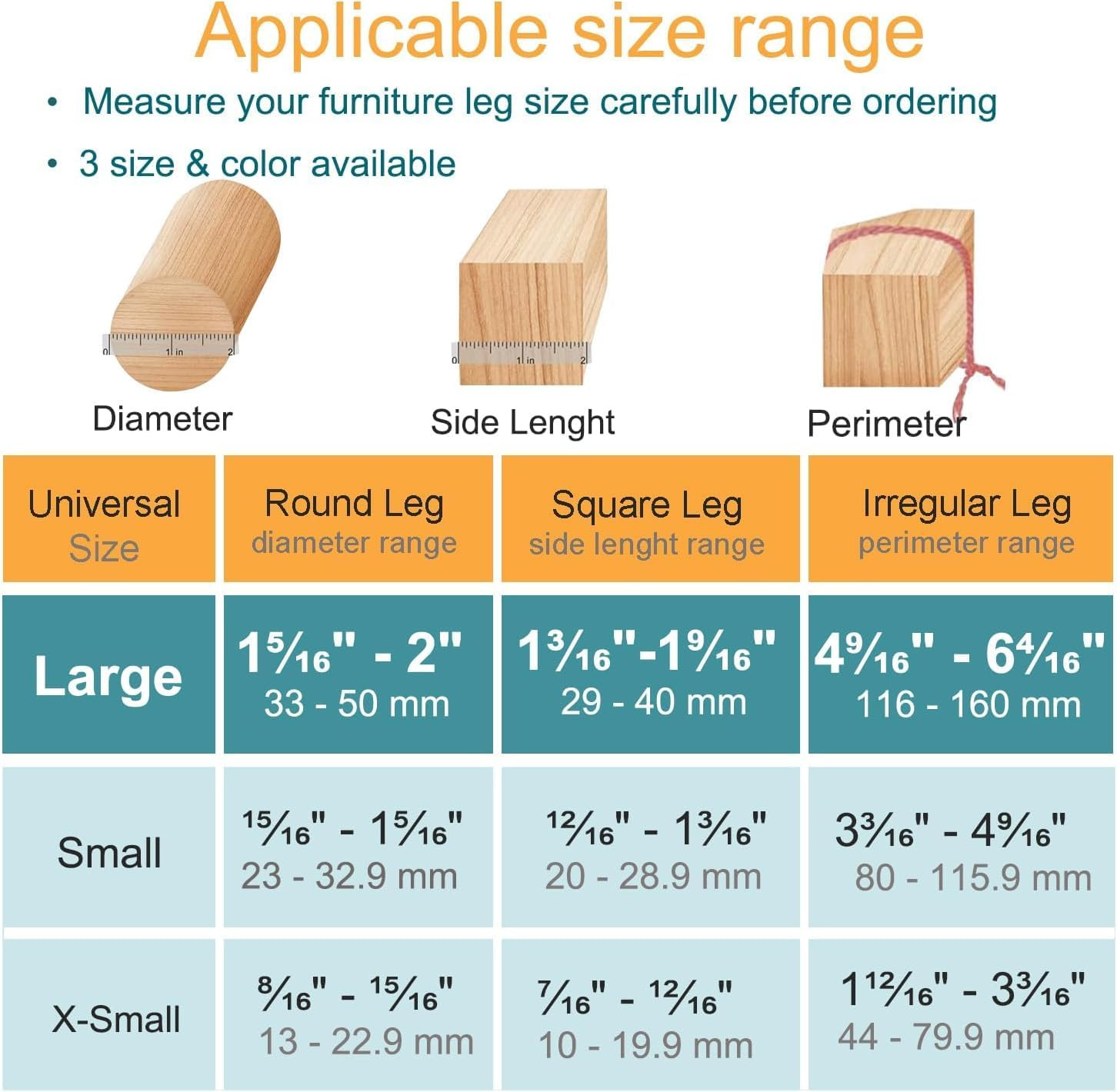 32 Pcs Chair Leg Floor Protectors – Silicone Felt Pads, Scratch-Proof & Noise-Fr