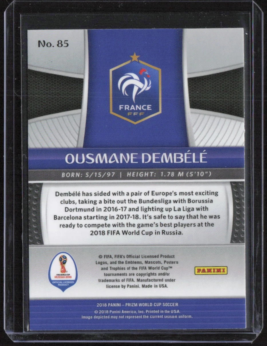 Ousmane Dembele Rookie Card 2018 Panini Prizm World Cup #85 RC France