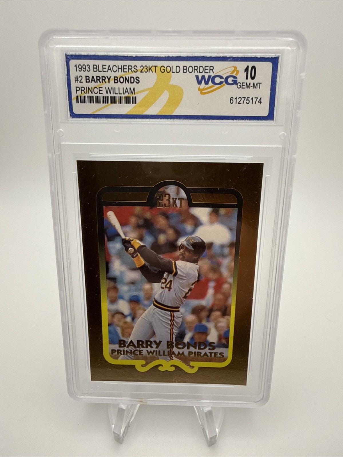 BARRY BONDS 1993 Bleachers 23KT Gold Border Full Set of 4 – WCG 10 (Gem Mint)