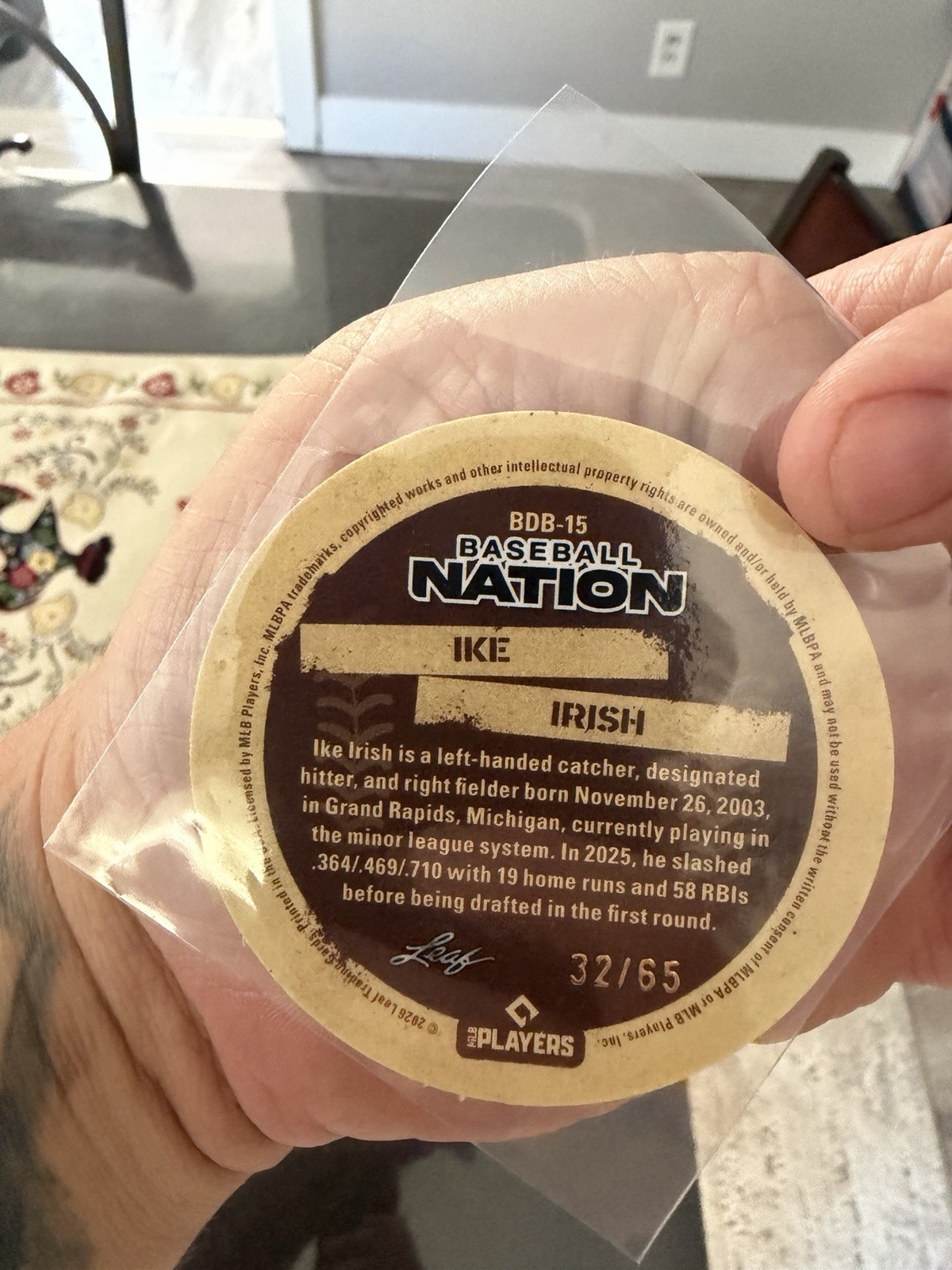 Leaf Baseball Nation 2026 MLBPA 5 Card Parallel