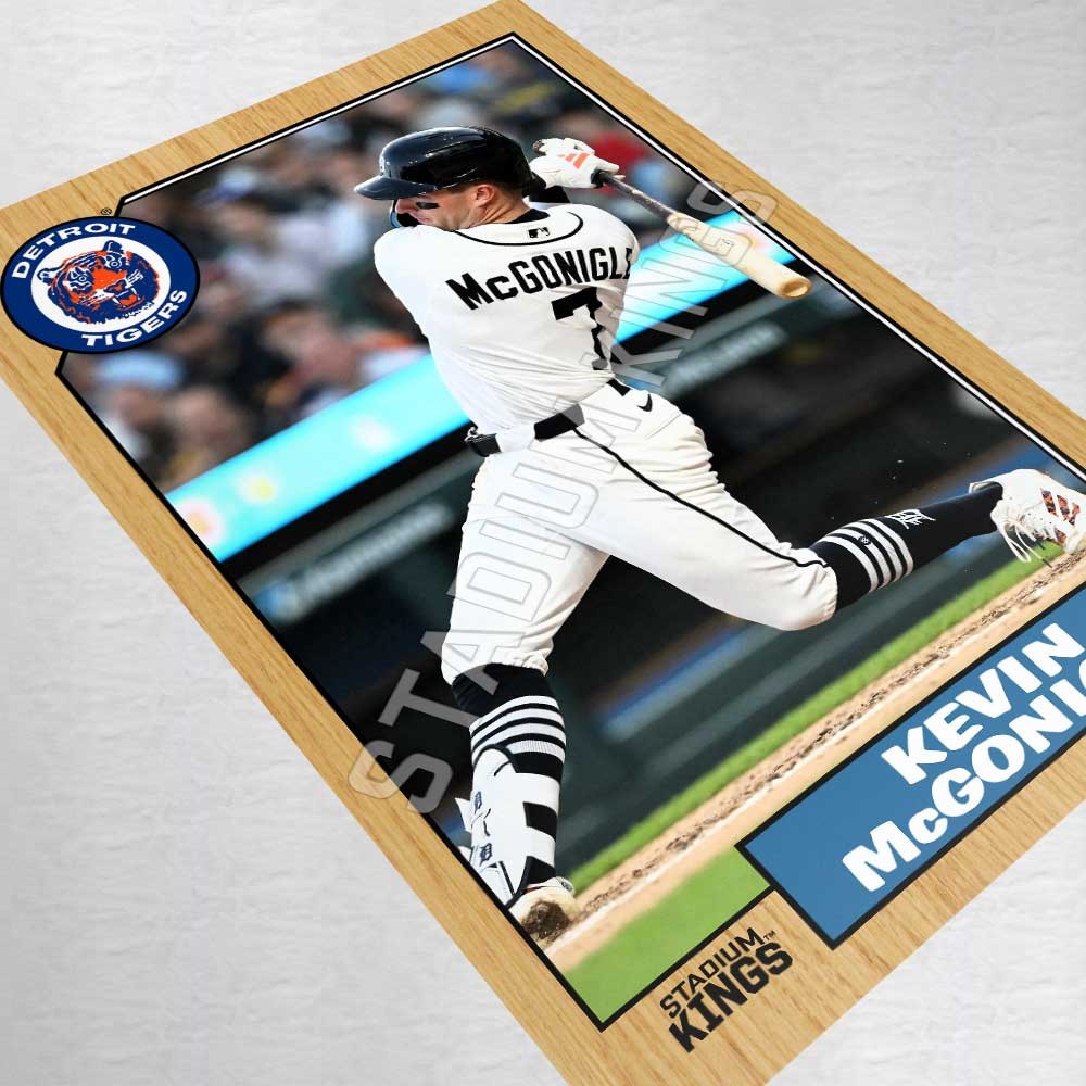 Kevin McGonigle Detroit Tigers 1987 Baseball Card Poster – 11×17 inches