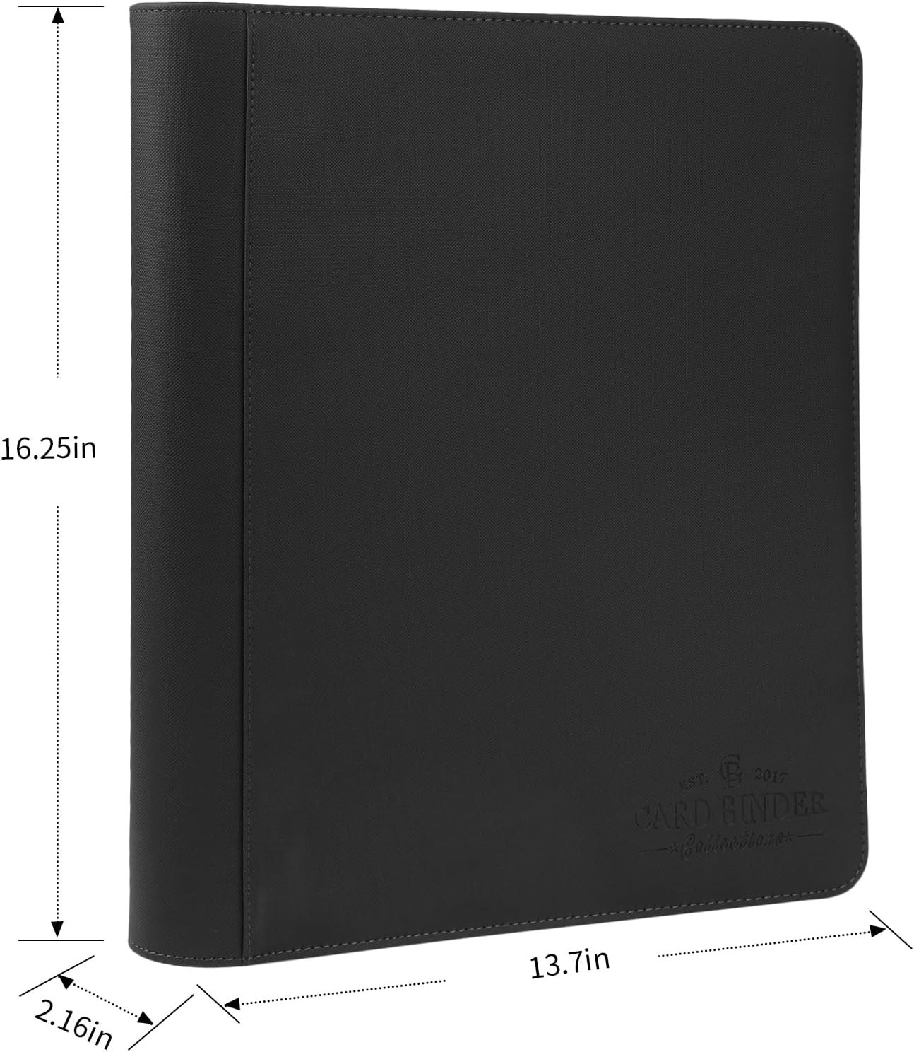 Toploader Binder,Toploader Hard Cases, 9-Pocket Pages Sleeves Hold up 288 Car…
