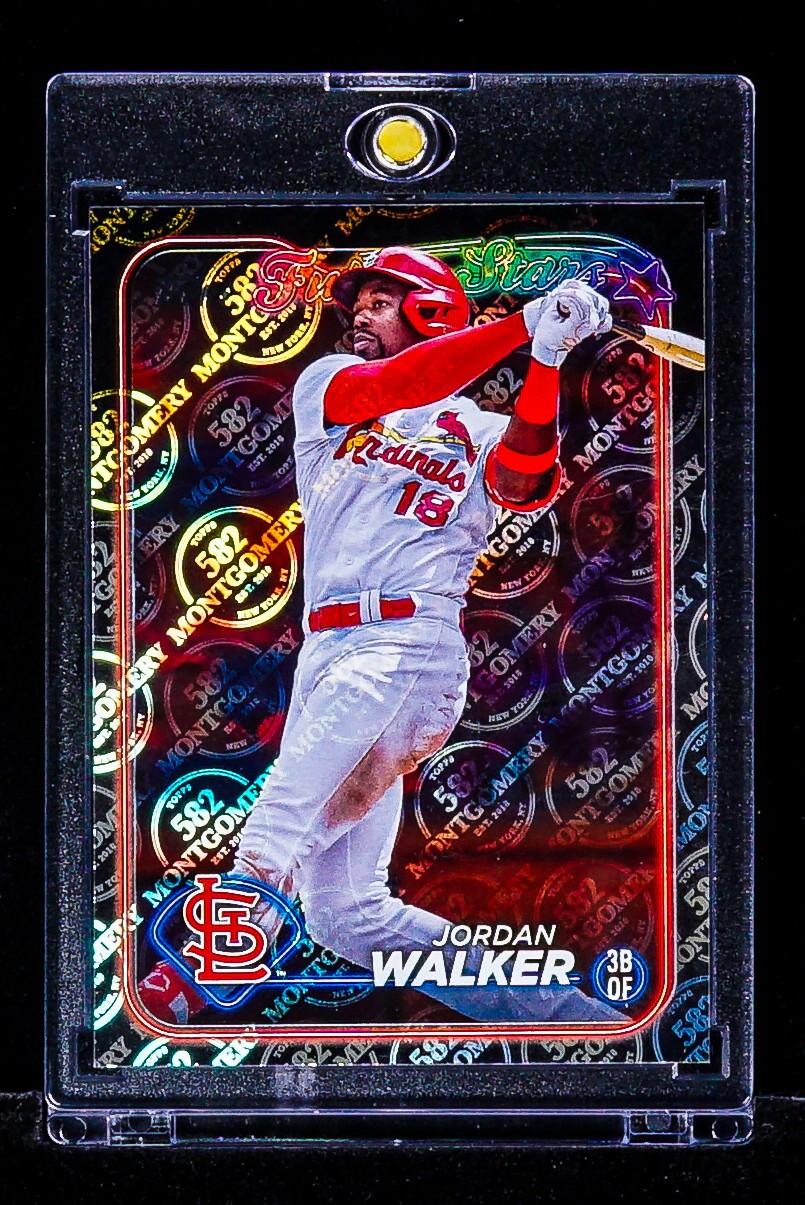 Jordan Walker RARE 502 MONTGOMERY FOIL INVESTMENT CARD St. Louis Cardinals SP