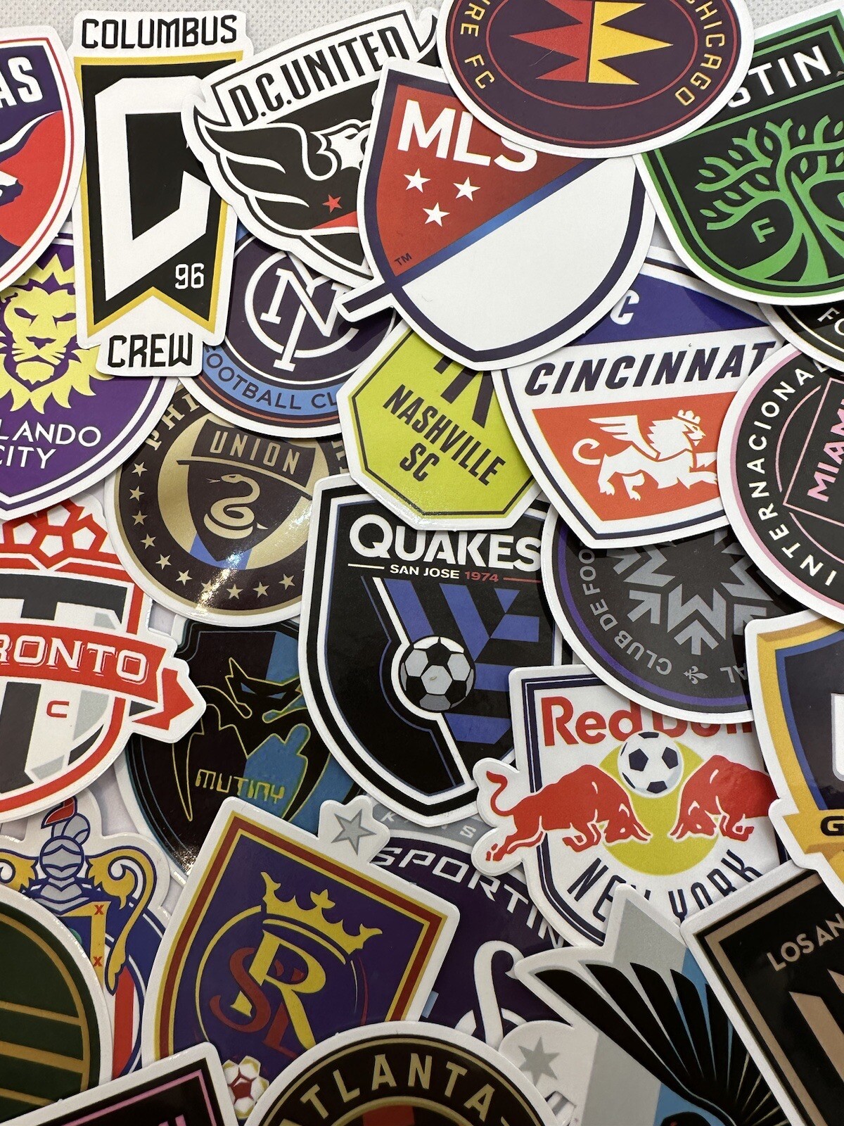 Major League Soccer MLS Stickers, Sets of two, Vinyl, Waterproof Decals