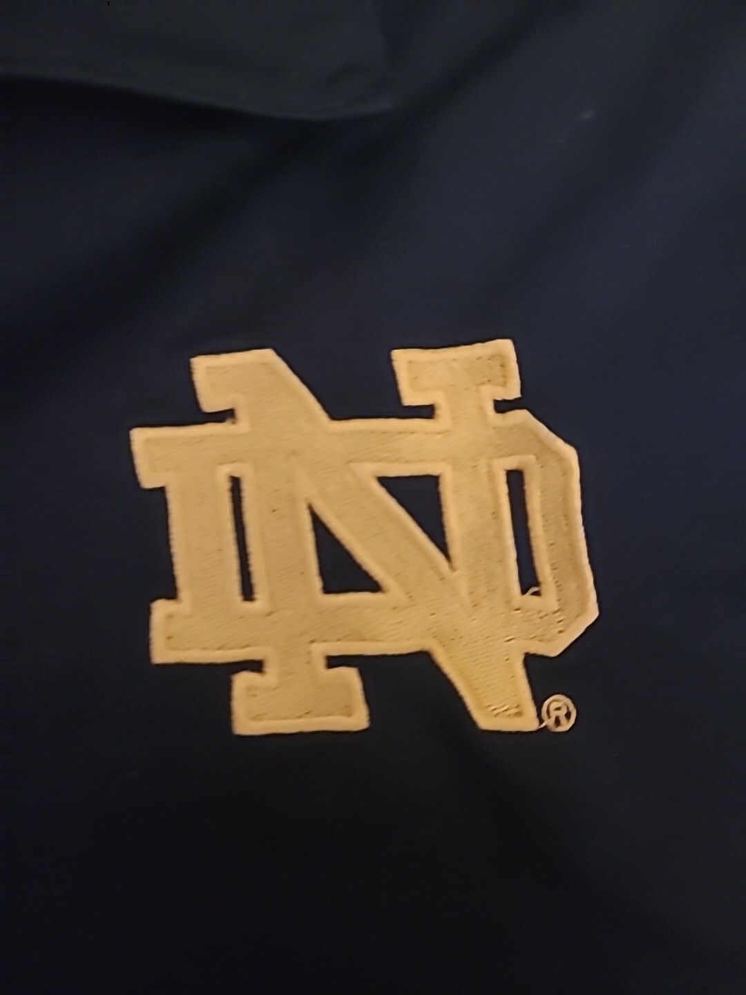 NCAA Notre Dame Mens Large Polo / Golf Shirt by Genuine Stuff -Excellent