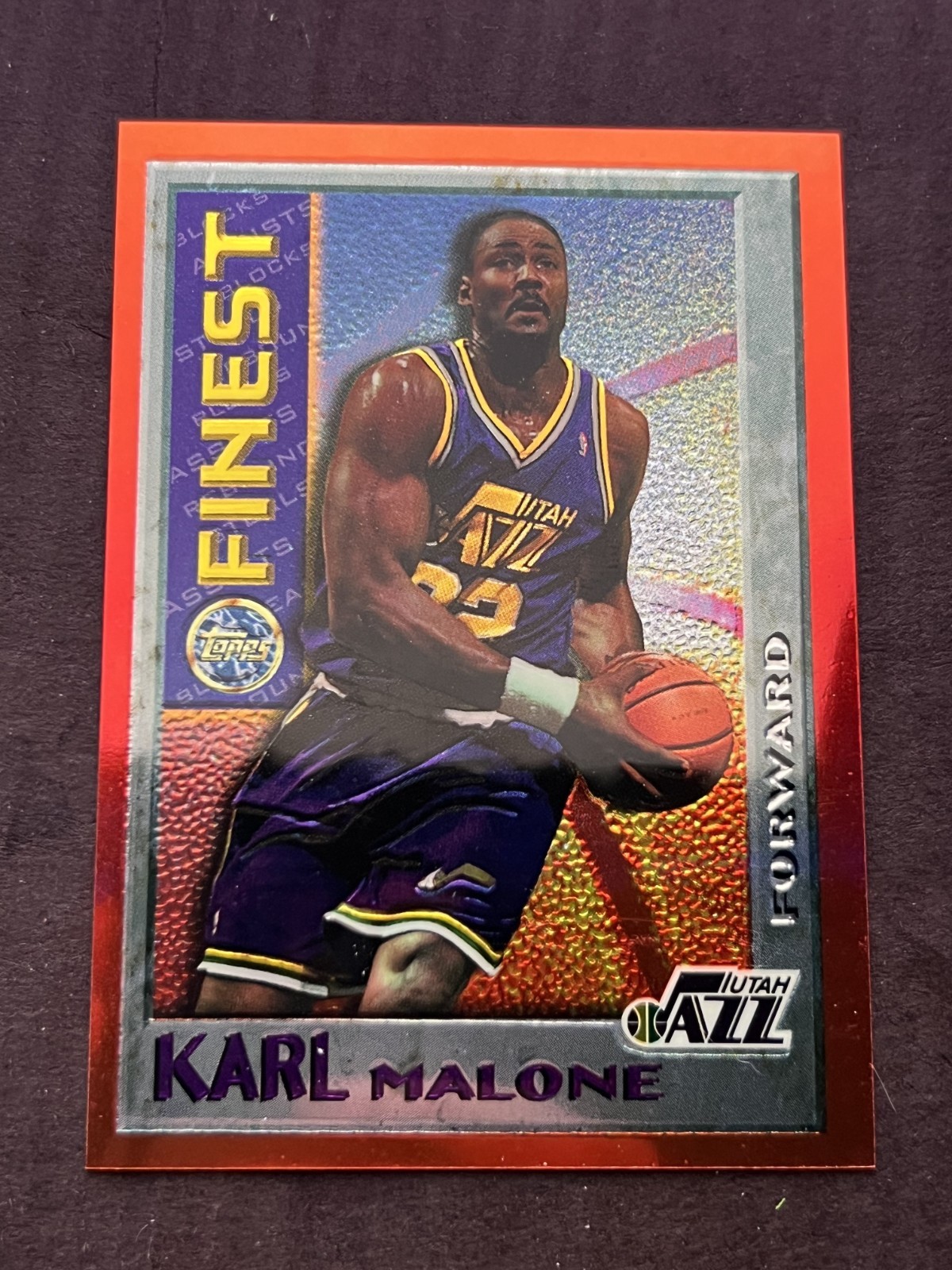 1995-96 Finest Mystery #M12 Karl Malone Utah Jazz