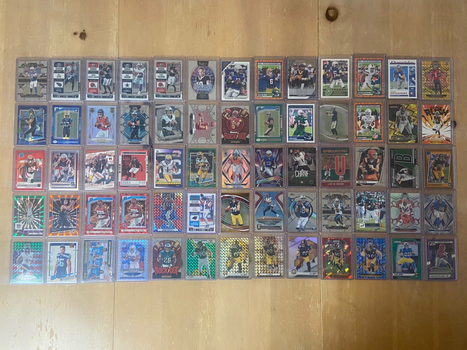 HUGE Mixed Sports Bulk Card Lot *65 Cards* All Sleeved & Top-Loaded RC’s / Vets