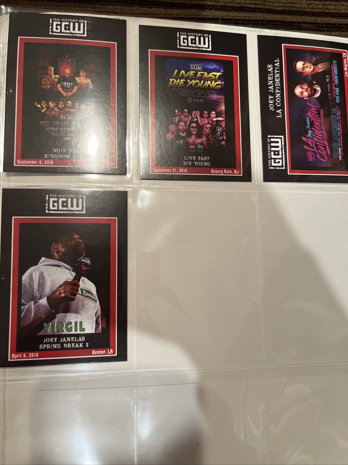 2015-2018 GCW History Of Trading Card Set Vol 1 31 Cards Game Changer Virgil
