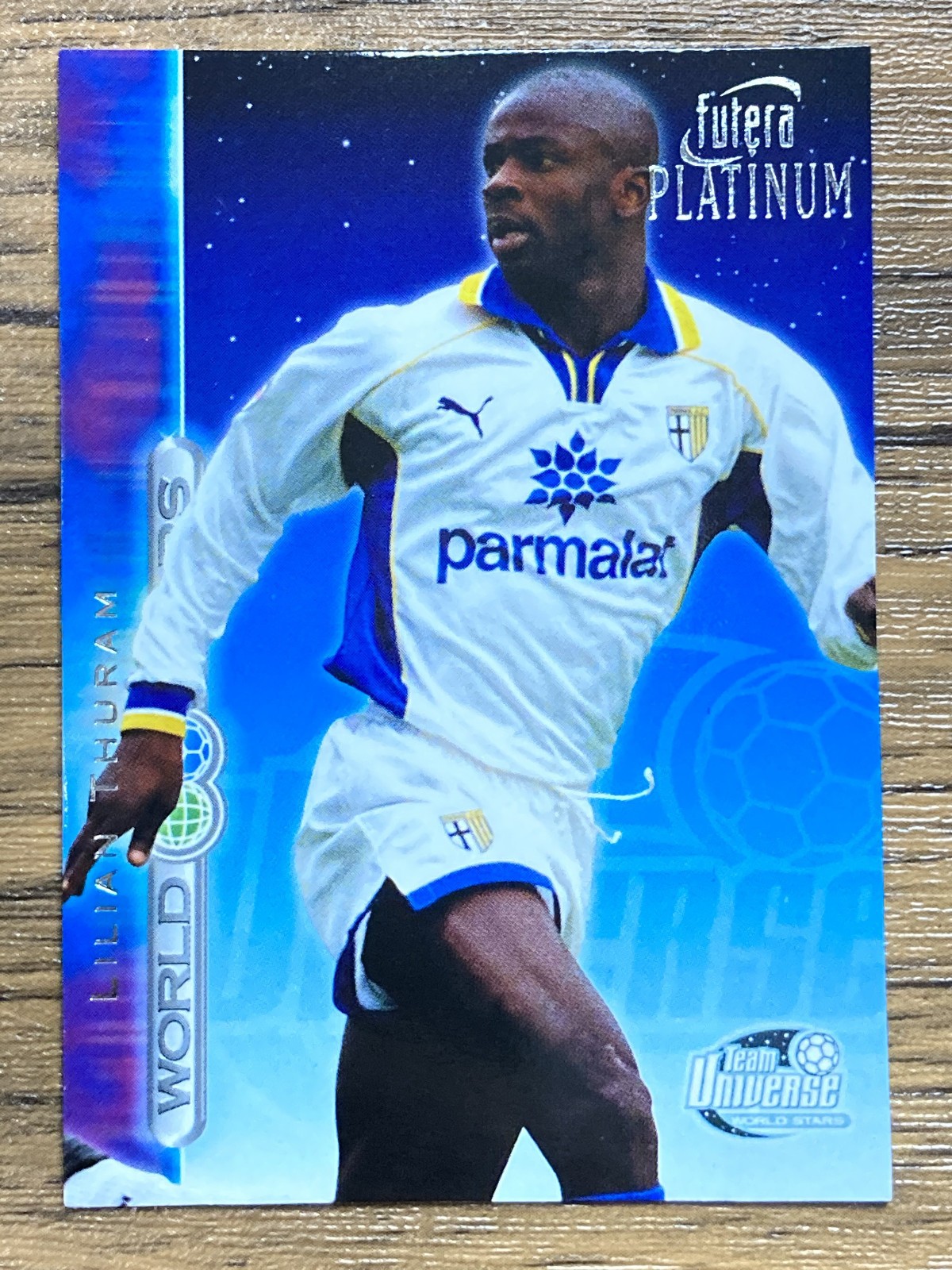 Free Shipping! Futera Platinum 2001 World Stars #42 Lilian Thuram France Parma
