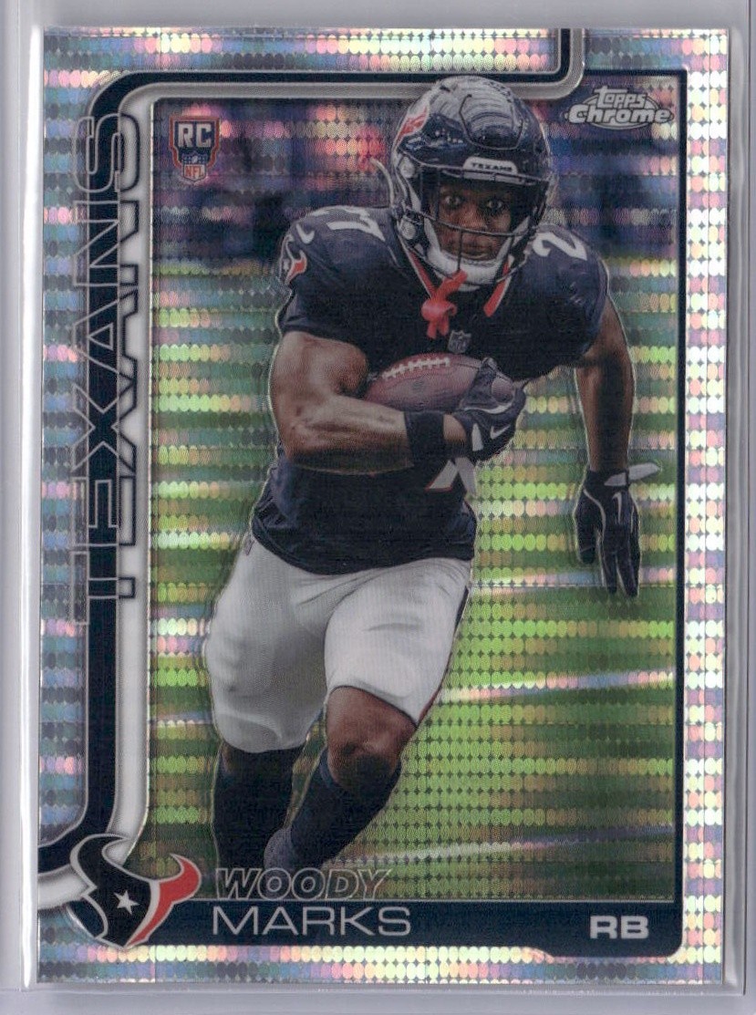 Woody Marks Rookie RC 2025 Topps Chrome Pulsar Refractor #372 Houston Texans