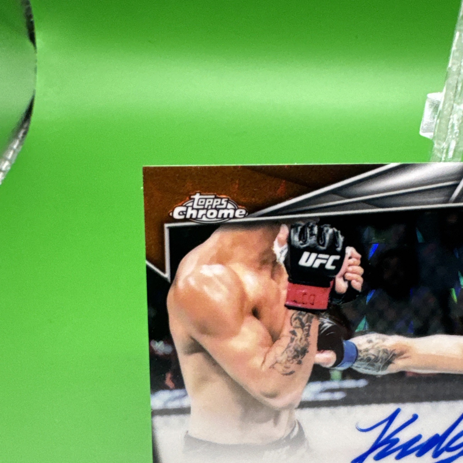 2026 Topps Chrome UFC Kody Steele Autograph Orange Geometric On Card Auto 19 /25
