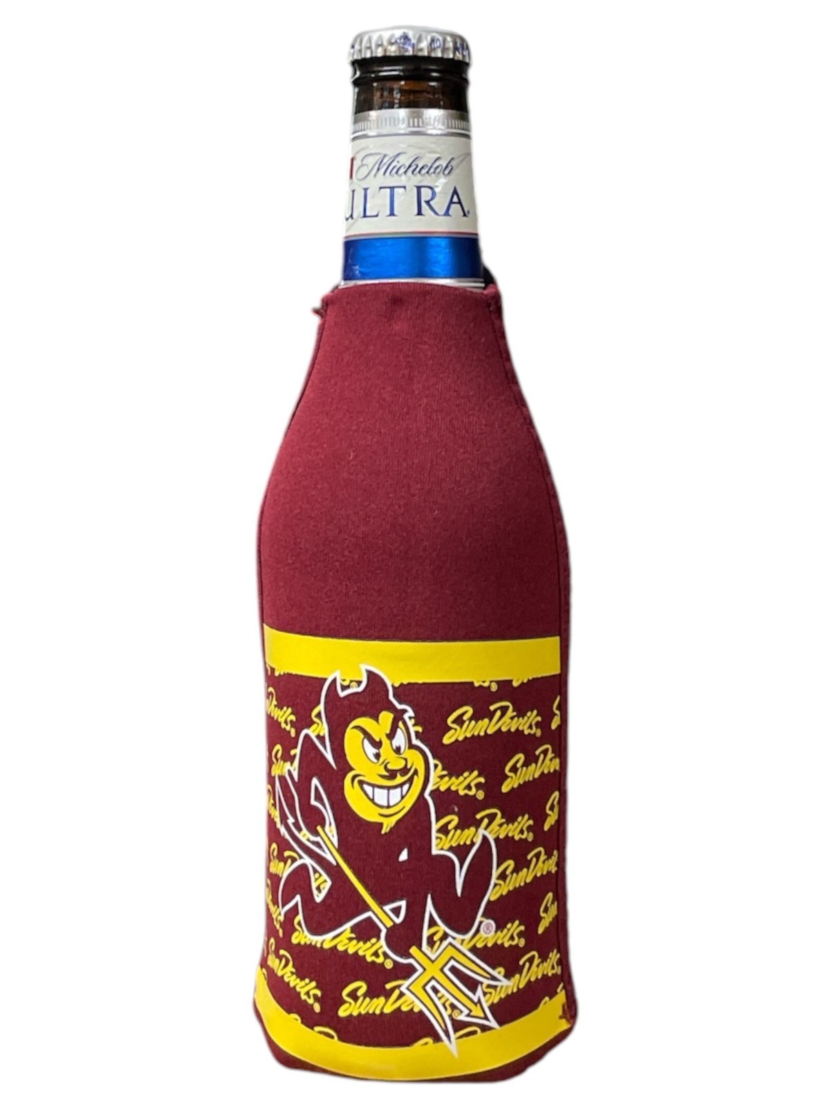Lot 2 NCAA Arizona State Sun Devils Insulated Koozie Beer Bottle Huggie Coolie
