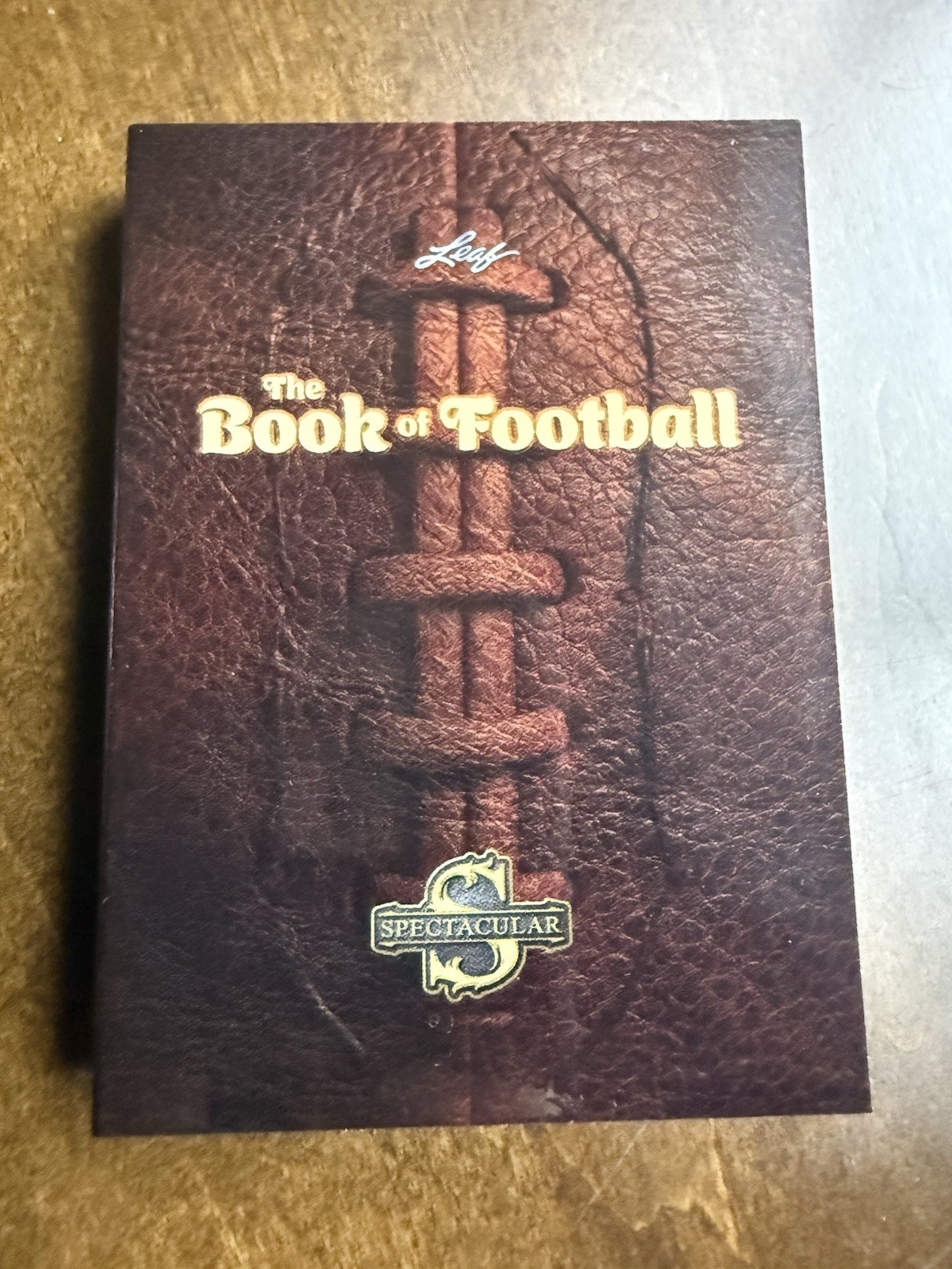 2026 Leaf The Book of Football Spectacular 24 Player Game-Used Booklet #1/15