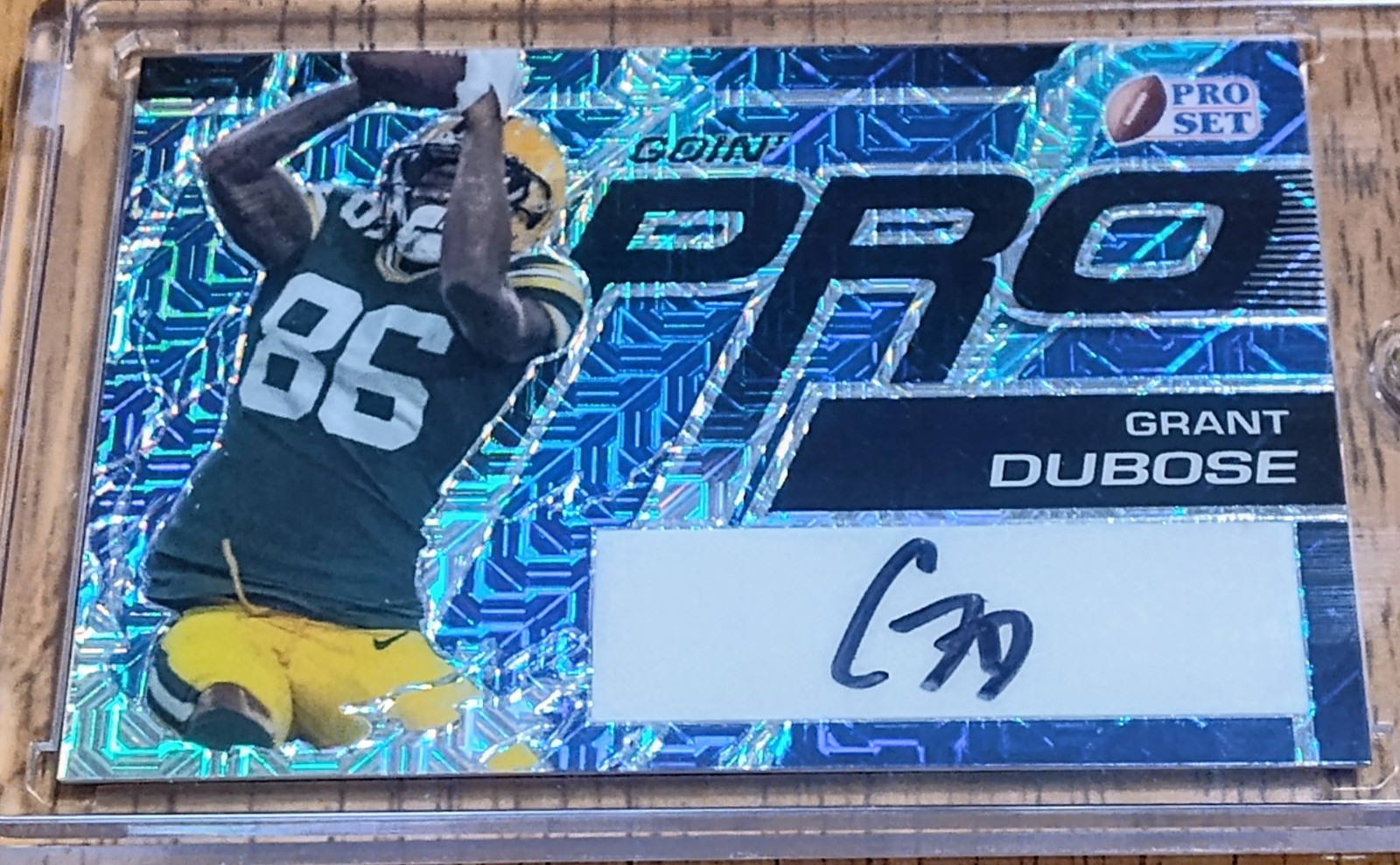 2023 Leaf Pro Set Metal Goin’ Pro Autographs Grant Dubose #GP-GD1 6/15-Packers
