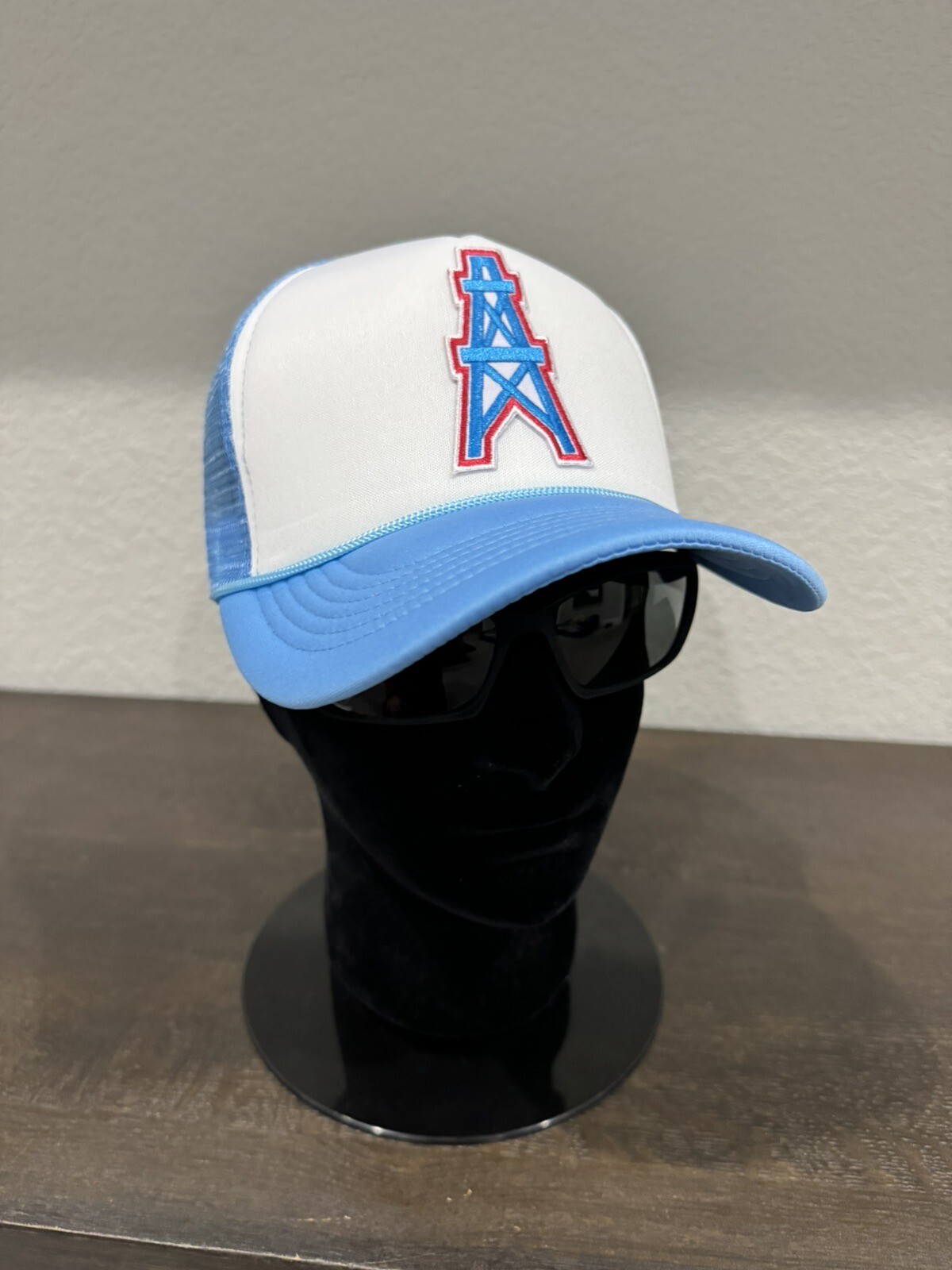 🏈 HOUSTON OILERS ORIGINAL THROWBACK RETRO LOGO SNAPBACK TRUCKER HAT CAP NEW 🏈