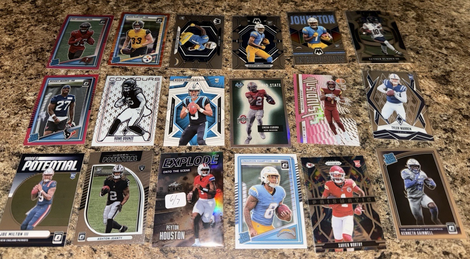 HUGE ALL Football Rookie Card Lot! 300ct Box Full!!