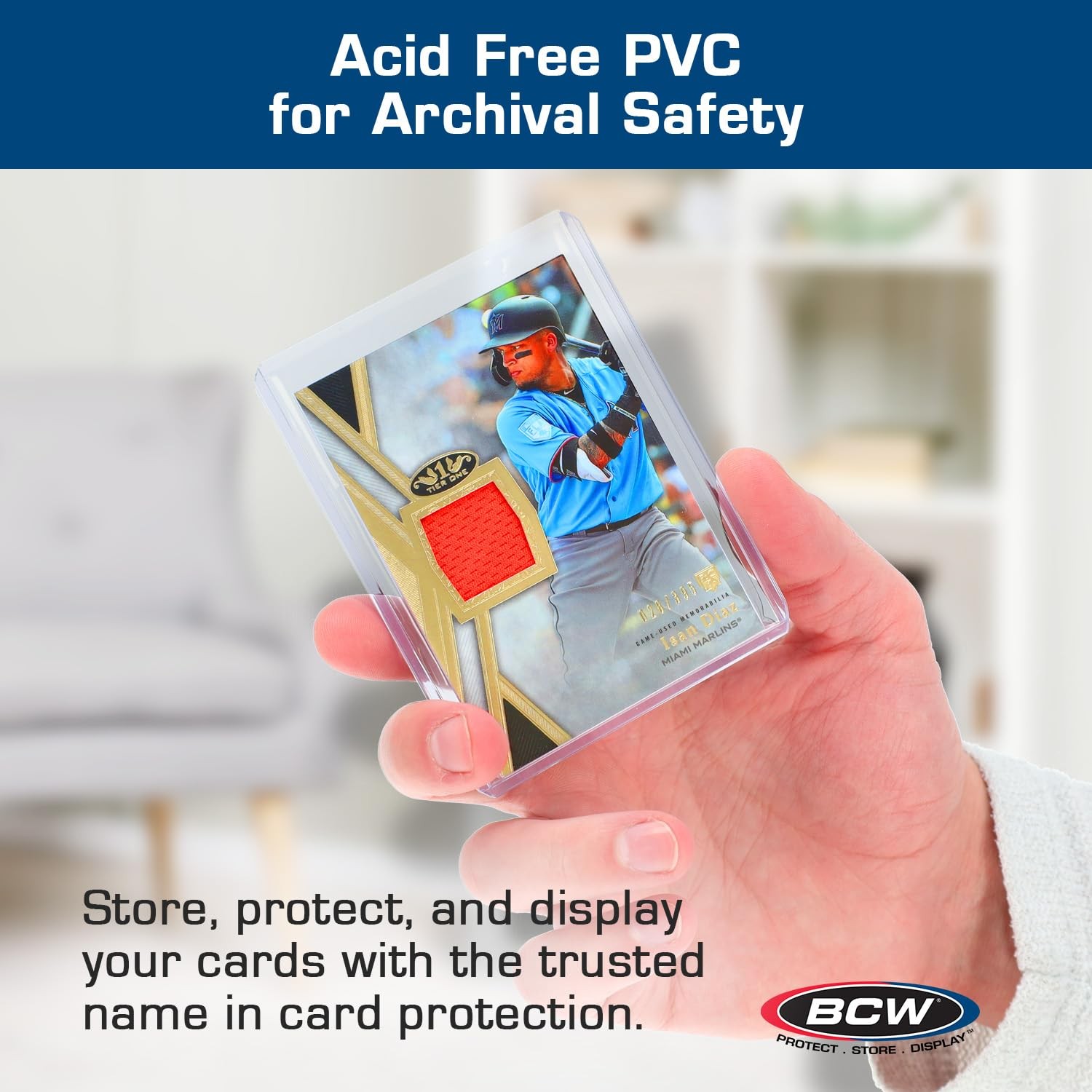 BCW Thick 138PT Card Top Load Holder (Pack of 10), 3 x 4 Clear