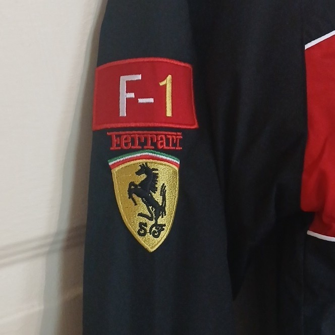 Ferrari Scuderia Ferrari Formula 1 Racing Full Zip Jacket Black Red