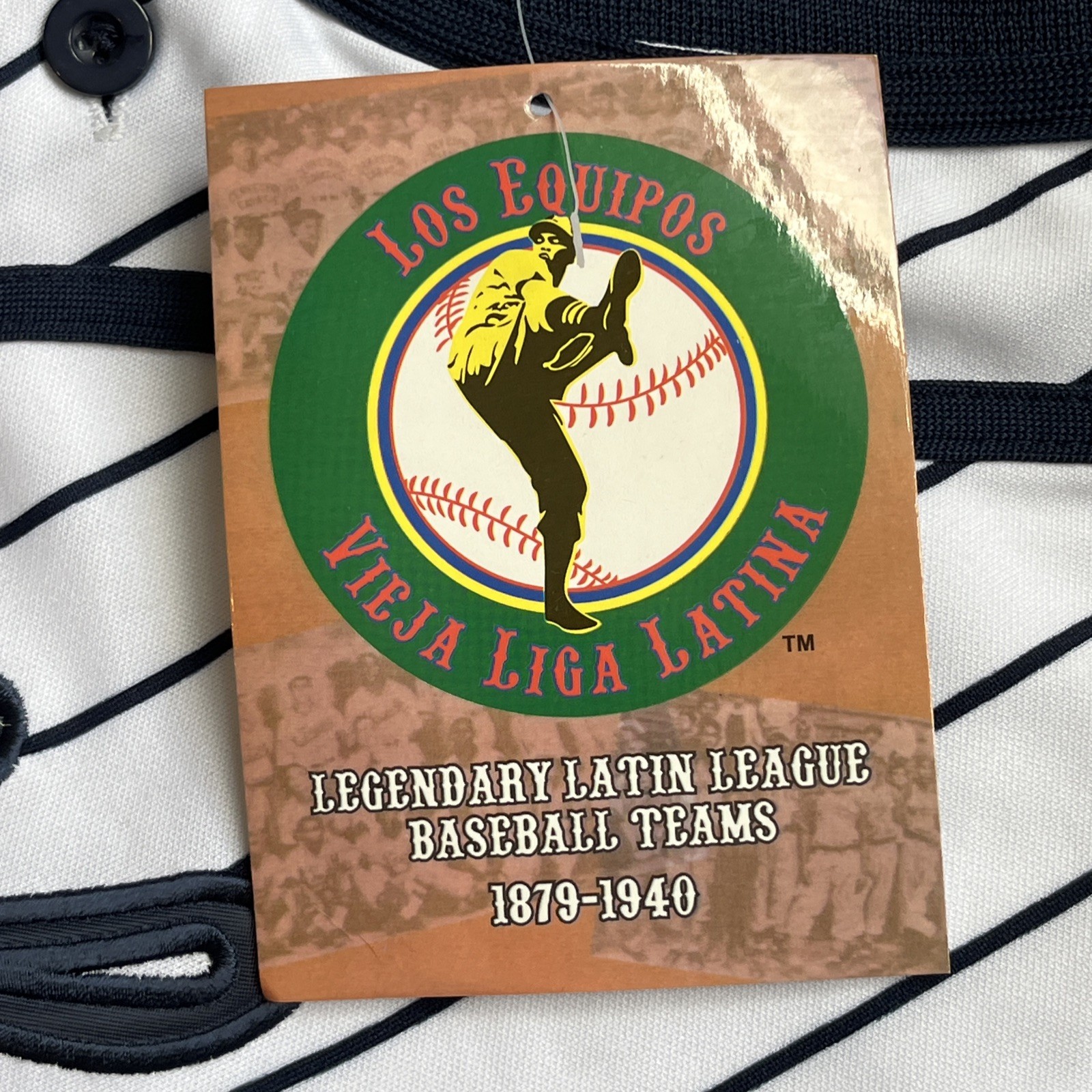 LATIN LEAGUE CIUDAD TRUJILLO THROWBACK (1879-1940) BASEBALL JERSEY #37 Sz Large