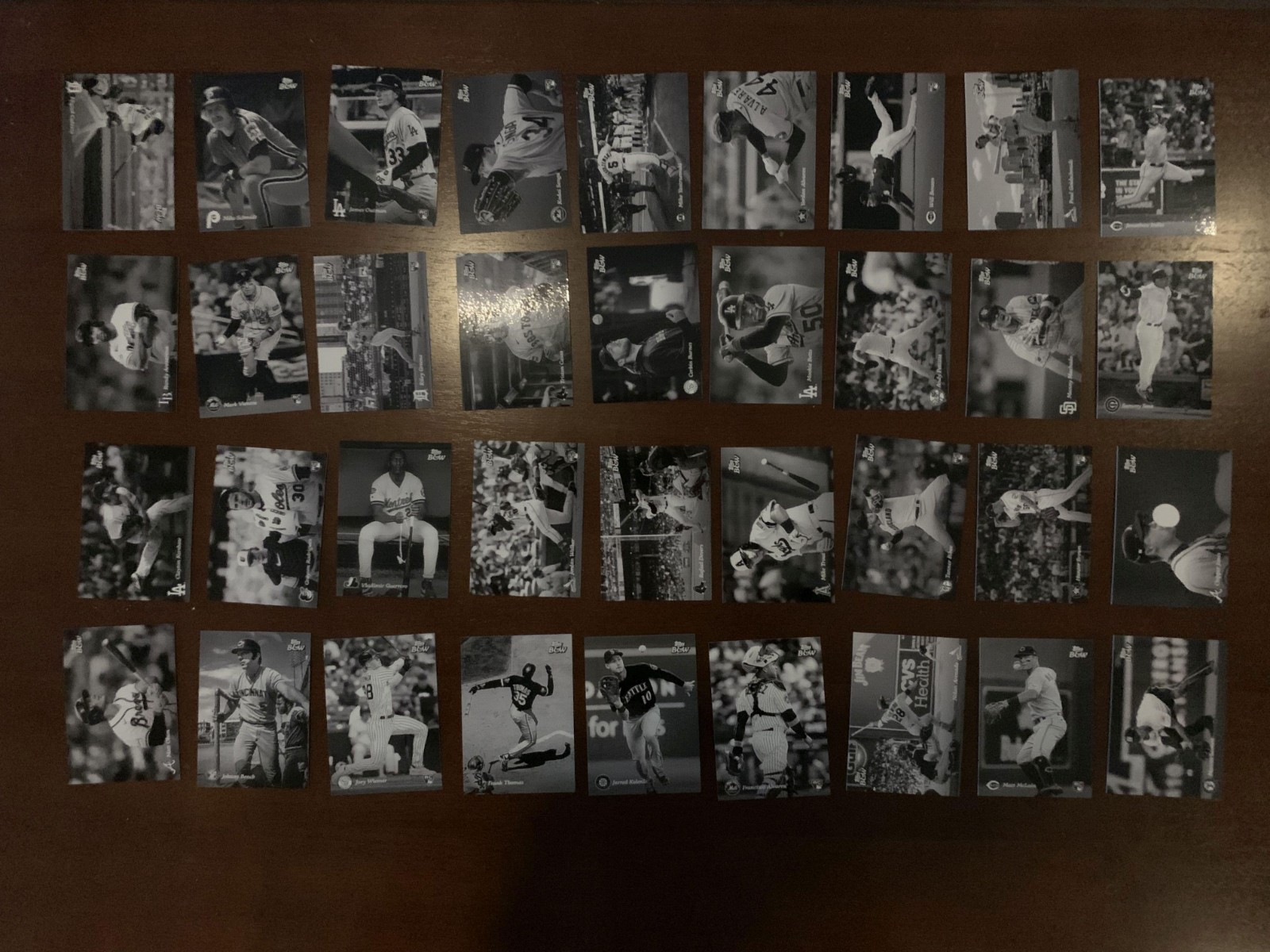 2023 Topps Online Exclusive Black & White Complete 100 Baseball Card Base Set