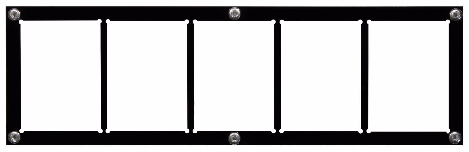 5 Cards Side By Side with dividers Display Card Case, Holds Cards 180pt or less