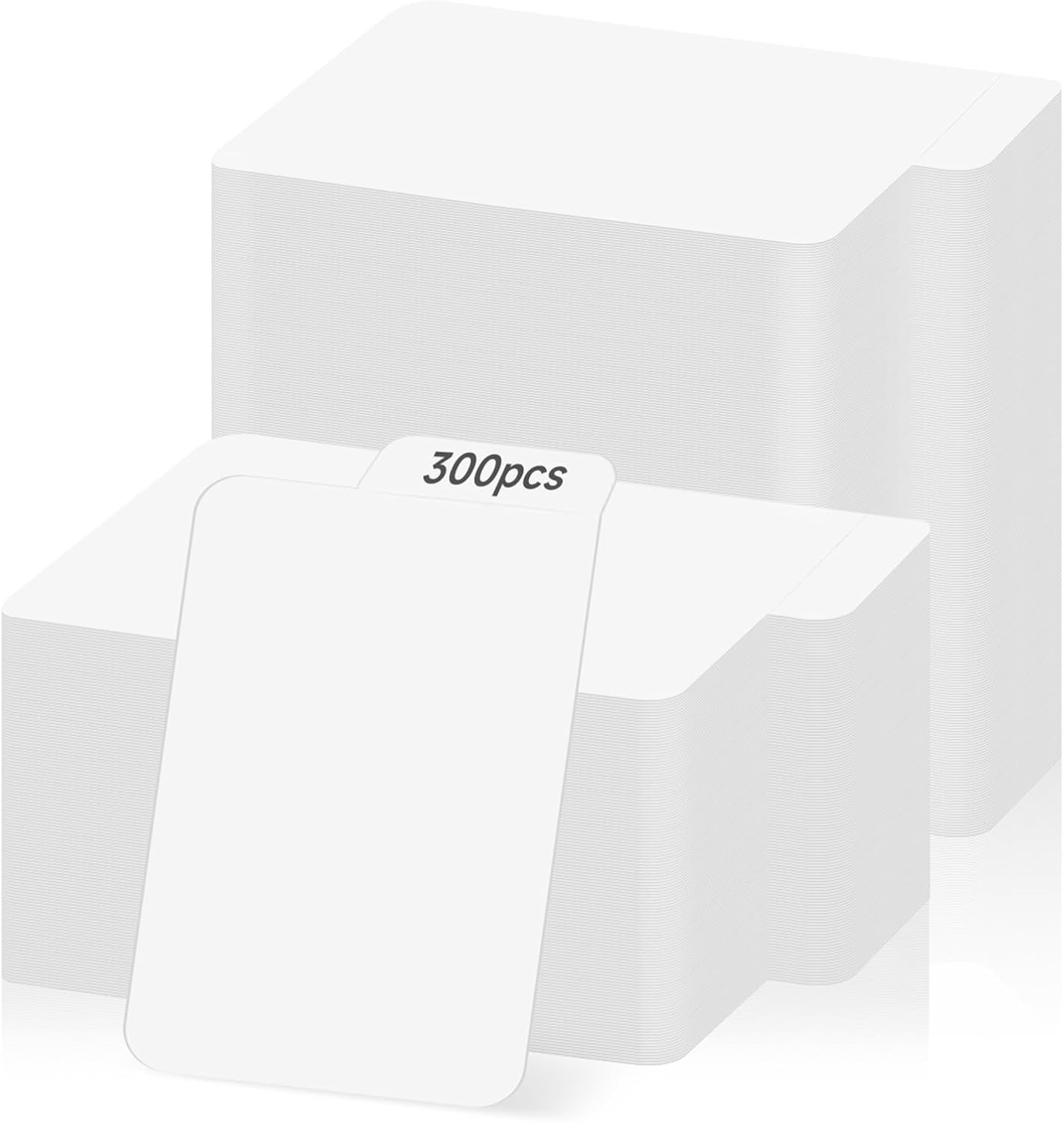 300 Pieces Trading Card Dividers White Paper Card Separators with Tabs 2.6×4.1