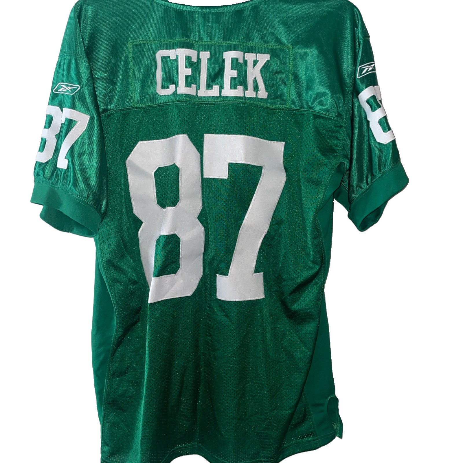Brent Celek Philadelphia Eagles Jersey Mens 50 Kelly Green Reebok #87
