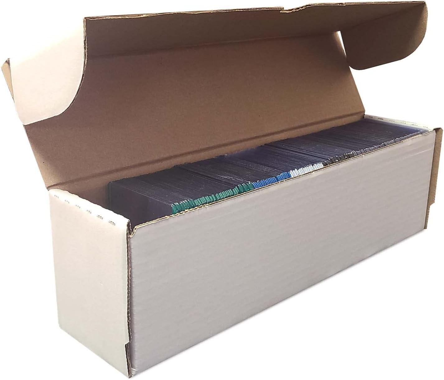 Efficient Flip Top 14-Inch Toploader Storage Box for 210 Sports & Gaming Cards