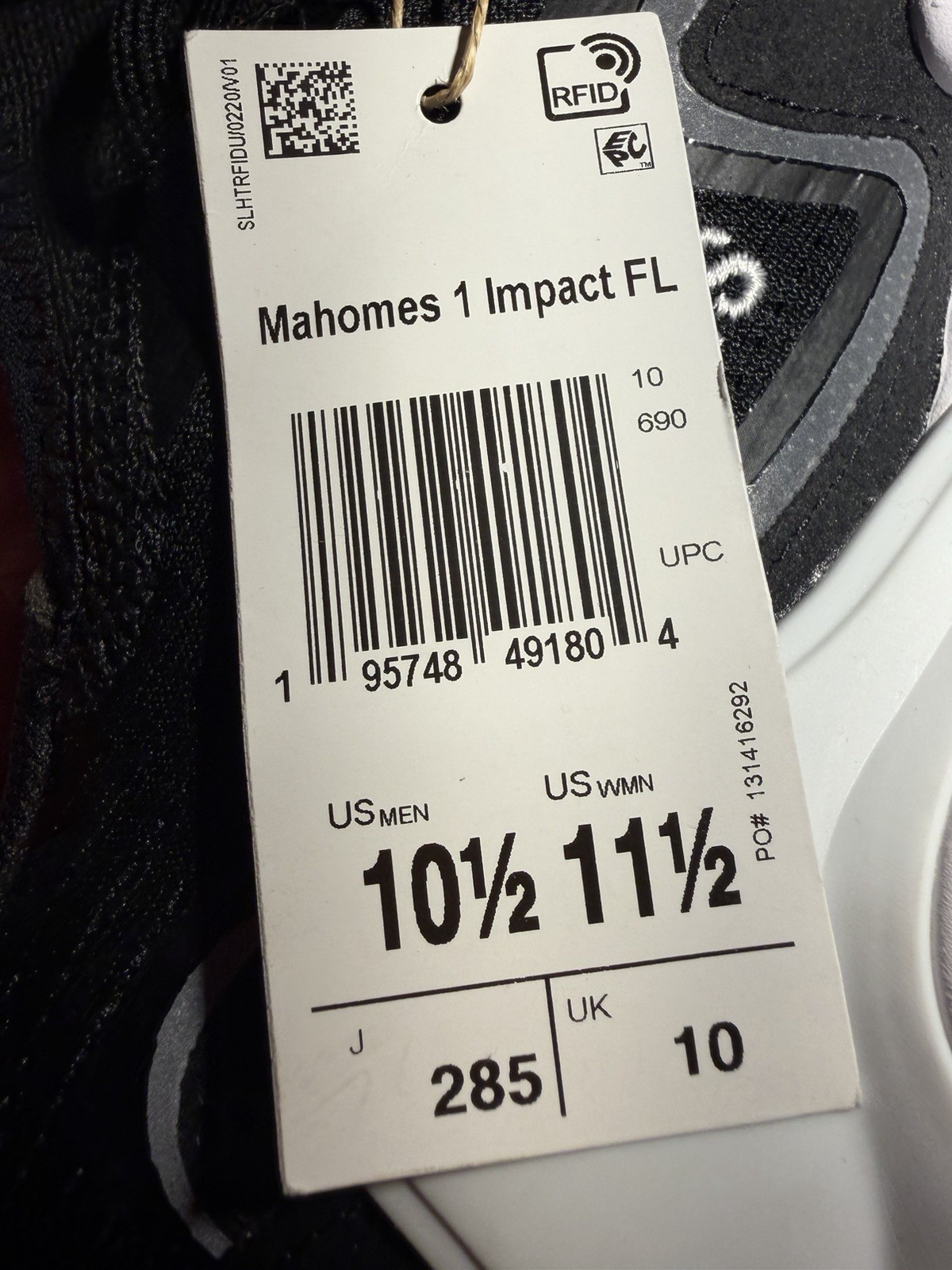 Men’s Size 10.5 adidas Mahomes 1 Impact Flex Training Shoes | HQ2074 | NO BOX