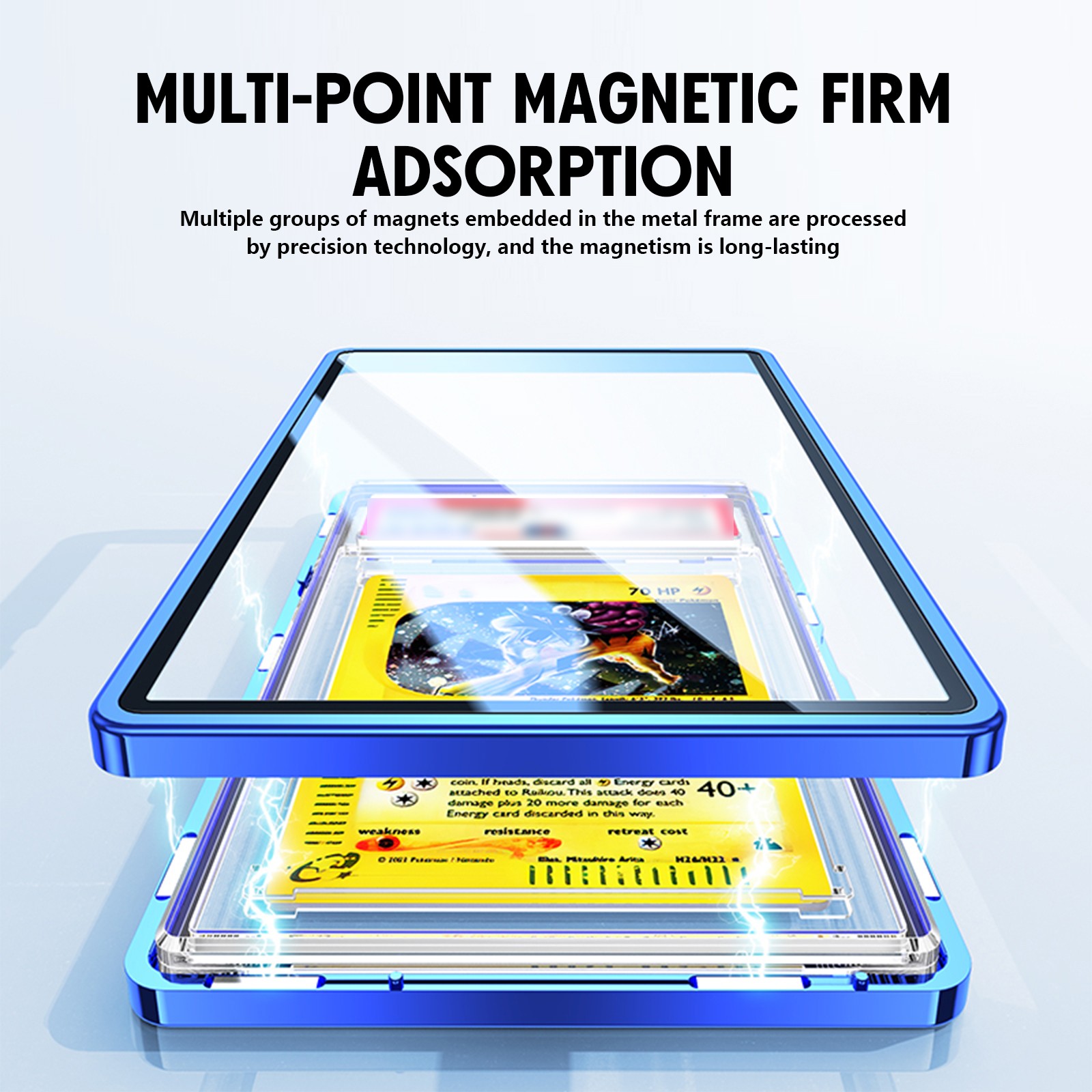 Magnetic Metal Slab Protector Case Guard Box Bumper for PSA/BGS Graded Cards