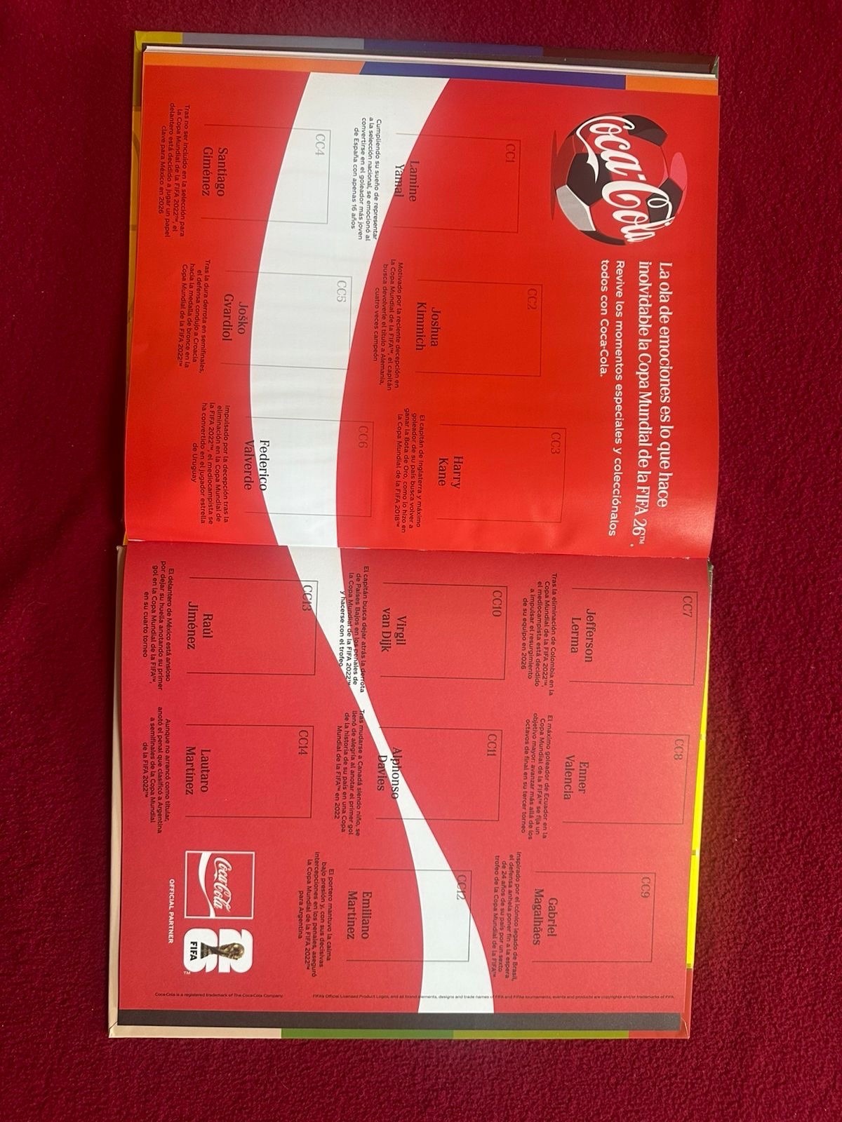 Panini FIFA World Cup 2026 Premium Gold Hardcover Album. LATAM EXCLUSIVE