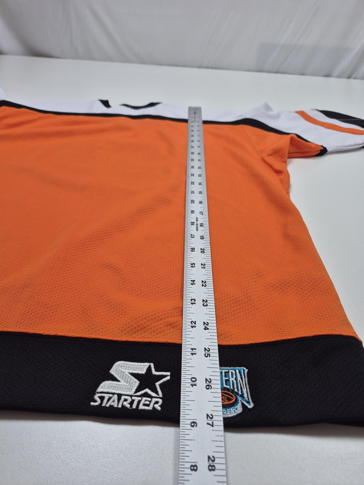 Vintage Philadelphia Flyers Jersey Mens L/XL Orange NHL Hockey Starter Mesh 90s