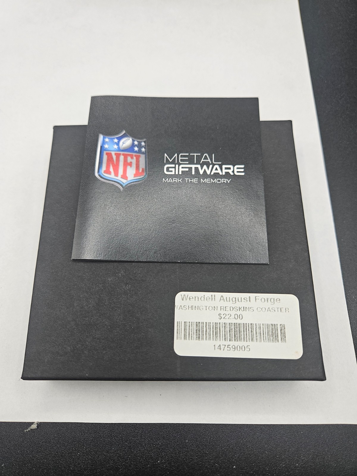 New in Box Washington Redskins 4.5″ Aluminum Coaster by Wendell August Forge