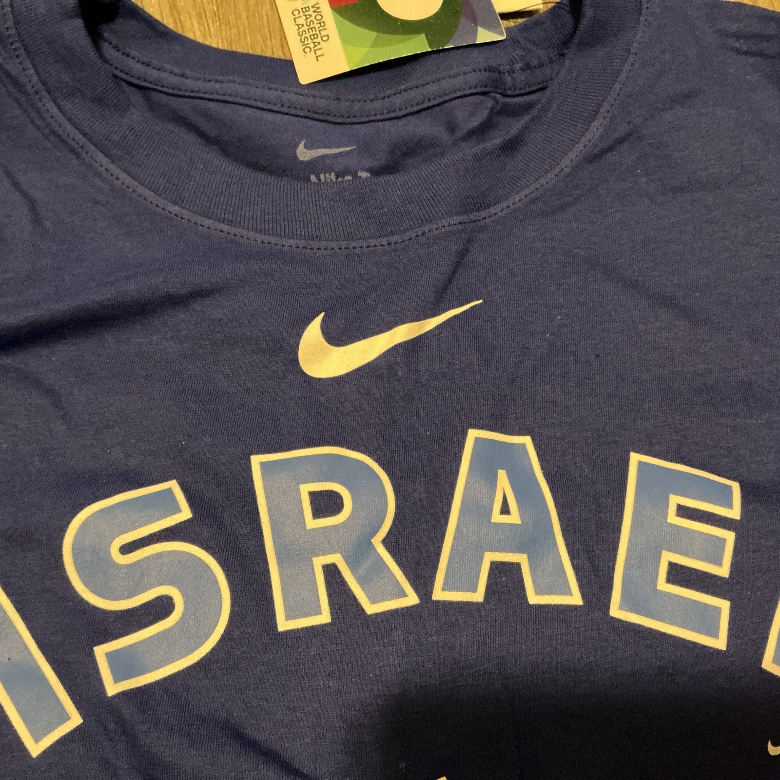 Nike Israel World Baseball Classic 2026 Shirt Blue Men’ Size: 2XL NWT