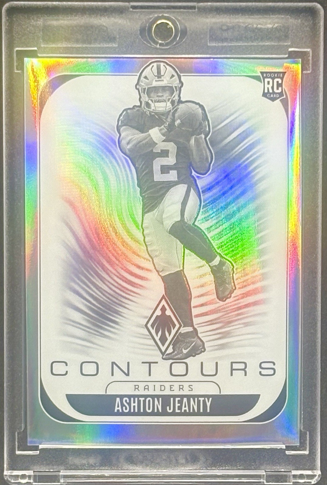 Ashton Jeanty RARE ROOKIE WHITE CHROME REFRACTOR INVESTMENT CARD RAIDERS MINT