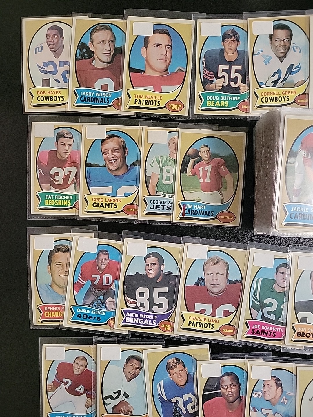 1970 Topps Football 118 Card Starter Lot – Bob Hayes and Roman Gabriel