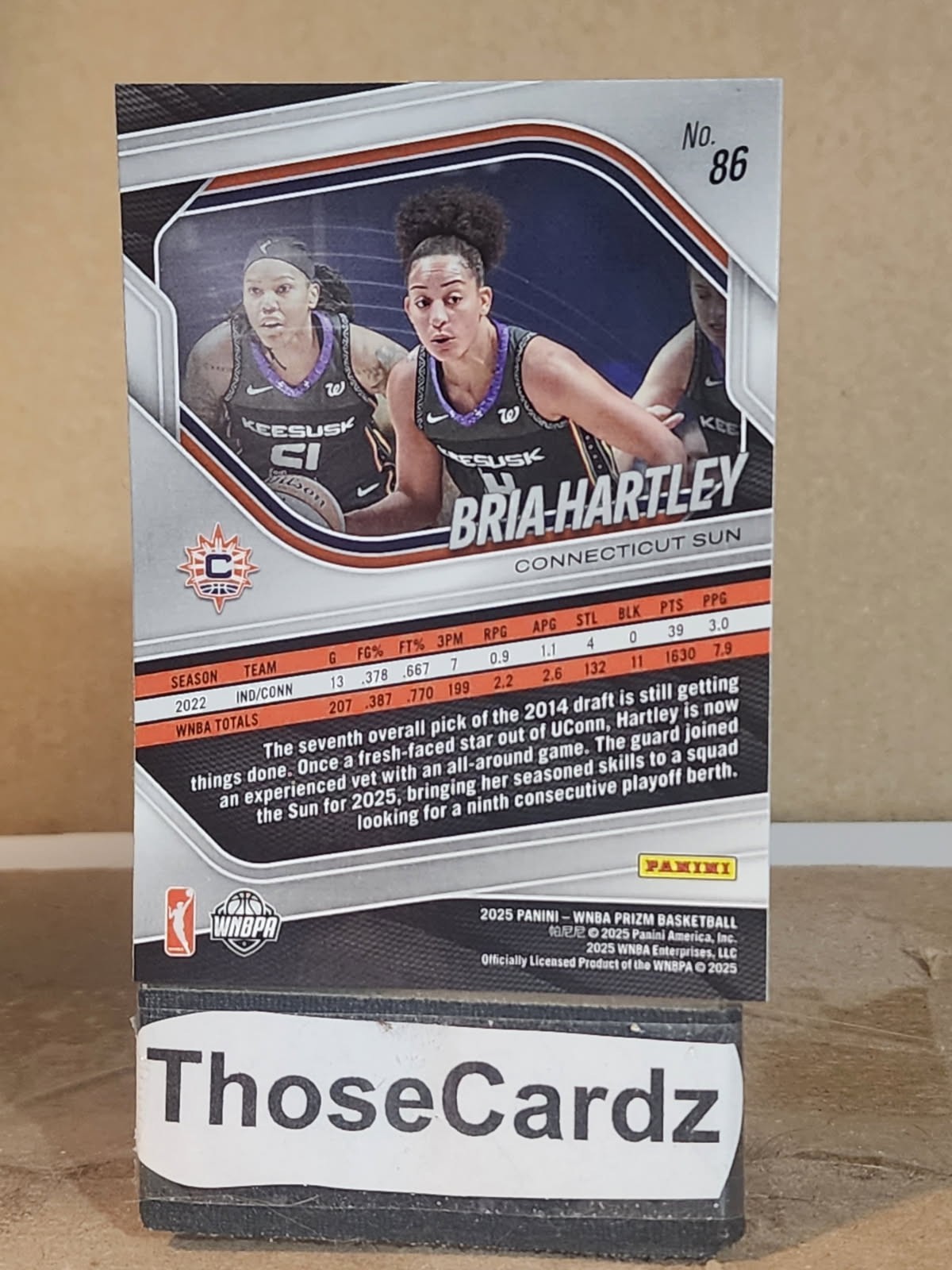 2025 Panini Prizm WNBA #86 Bria Hartley