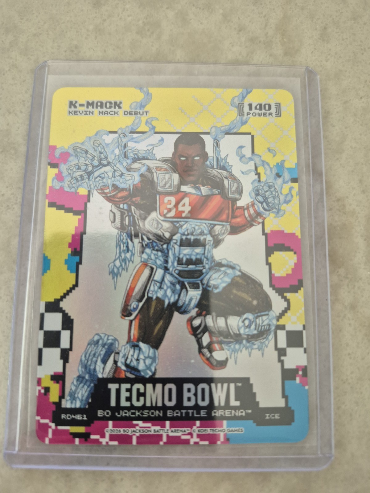 2026 Bo Jackson Battle Arena Tecmo 80’s 8-bit Rad Battlefoil SP K-Mack (K.Mack)