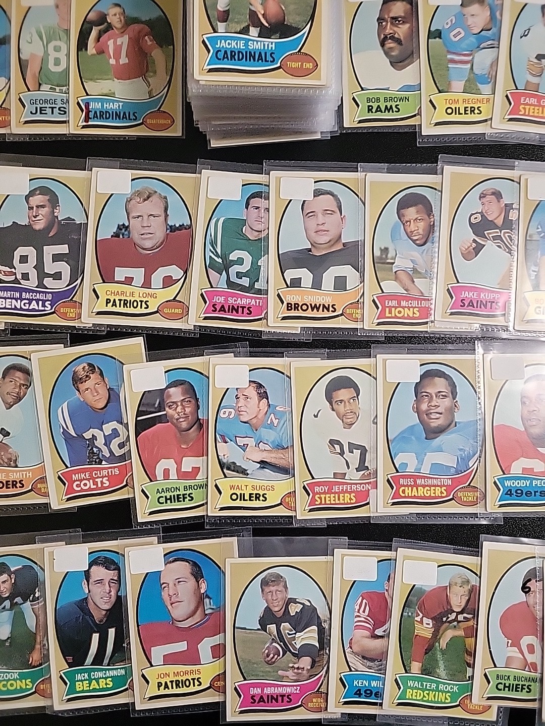 1970 Topps Football 118 Card Starter Lot – Bob Hayes and Roman Gabriel