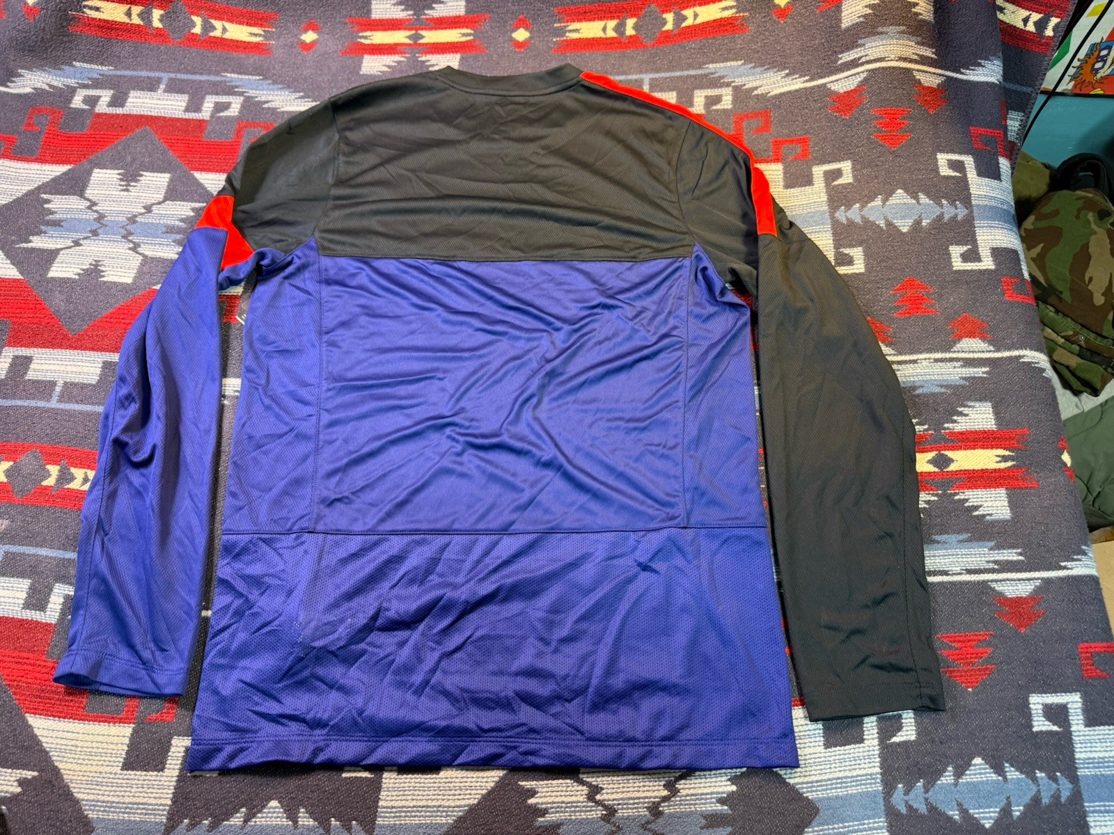 Nike Barcelona Training Kit Long Sleeve Player Jersey Shirt Warm Up 2012-2013