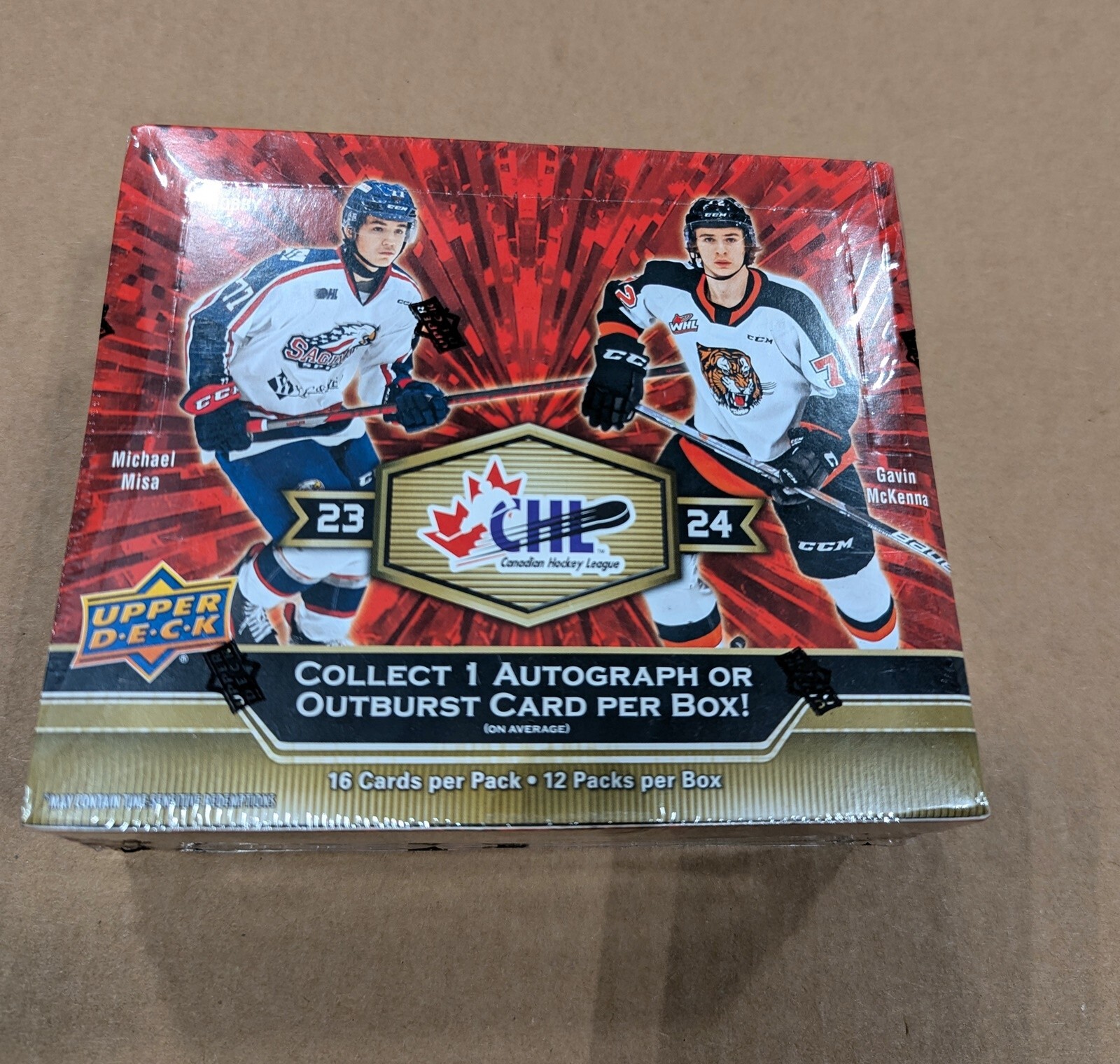 NEW CHL 2023 / 24 Upper Deck Hockey Hobby Box Gavin McKenna Connor Bedard Cousin
