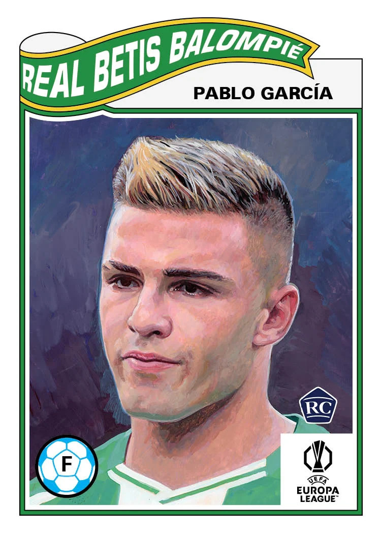 Pablo Garcia Topps UCC Living Set #896 Real Betis Balompie RC Presale